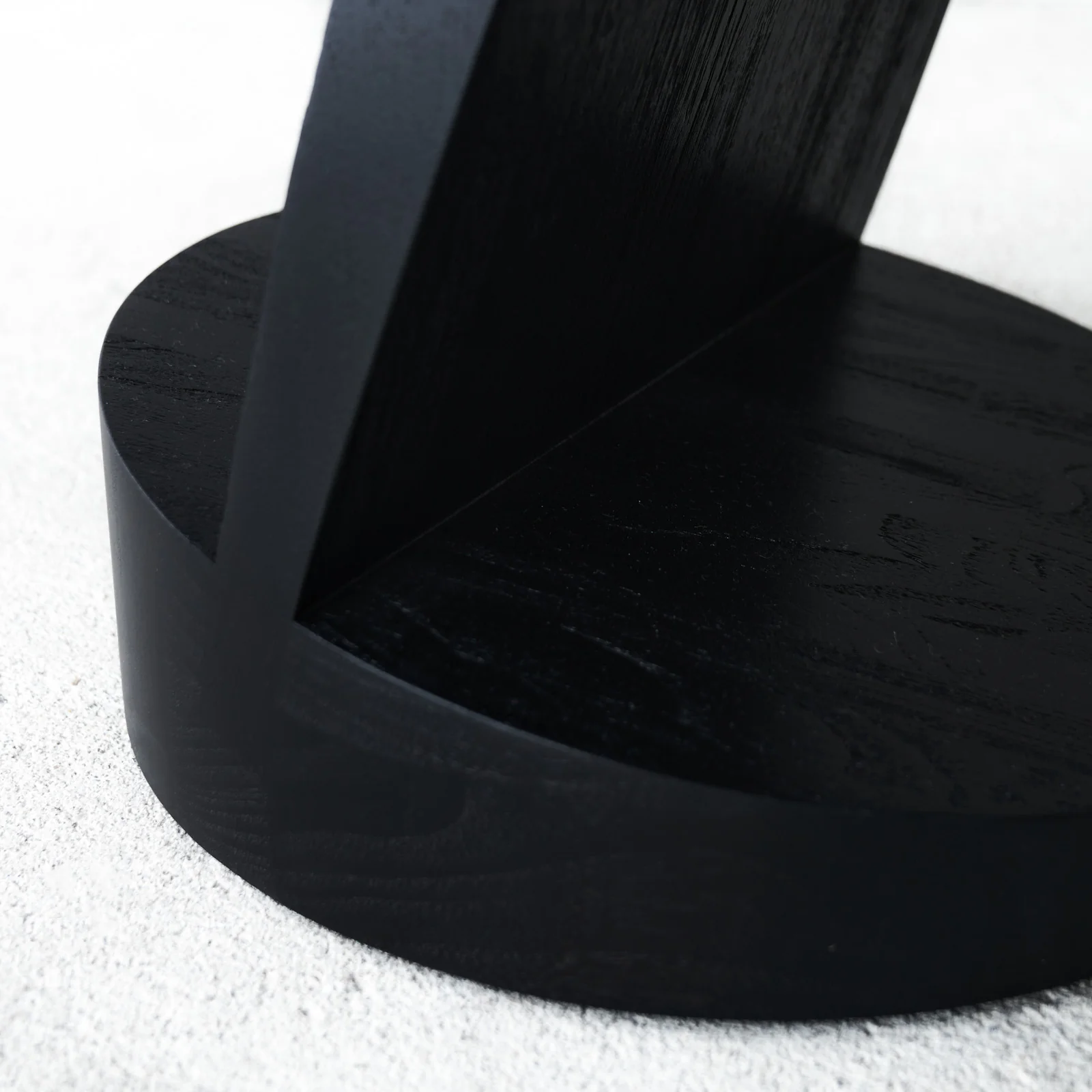 Oblic Side Table | Teak Black - Image 4