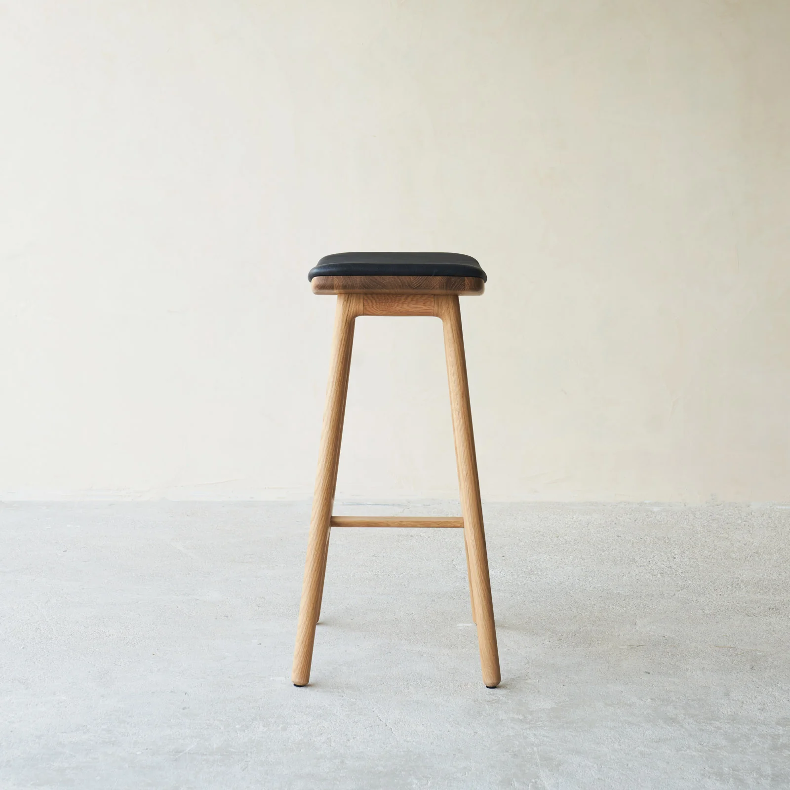 Odd Counter Stool | Oak Frame - Bespoke Leather - Image 13
