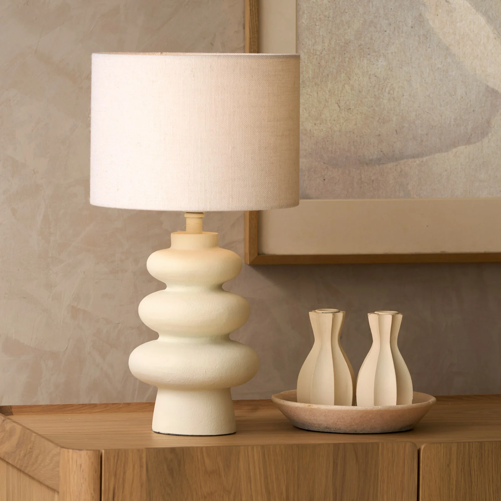 Olona Table Lamp | Cream (31cm) - Image 9