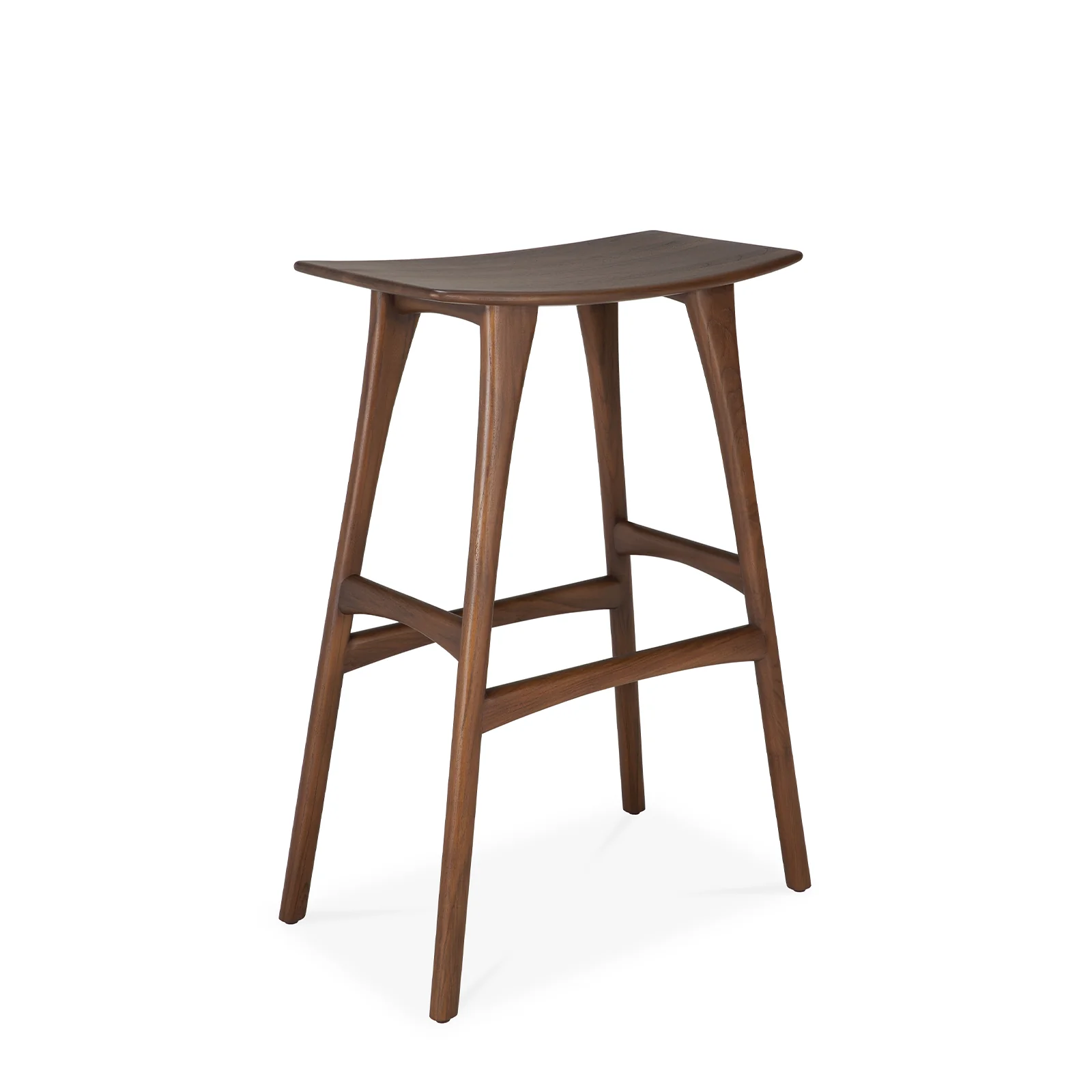 Osso Bar Stool | Teak - Brown - Image 2