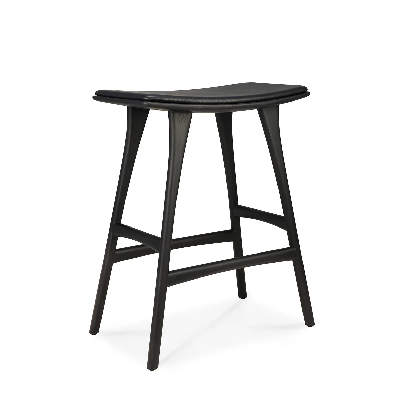 Osso Counter Stool | Oak - Black - Image 7