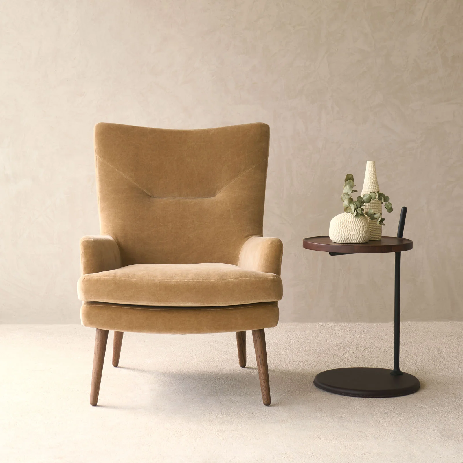 Pelagonia Fabric Armchair | Latte Oak - Canopy - Image 3