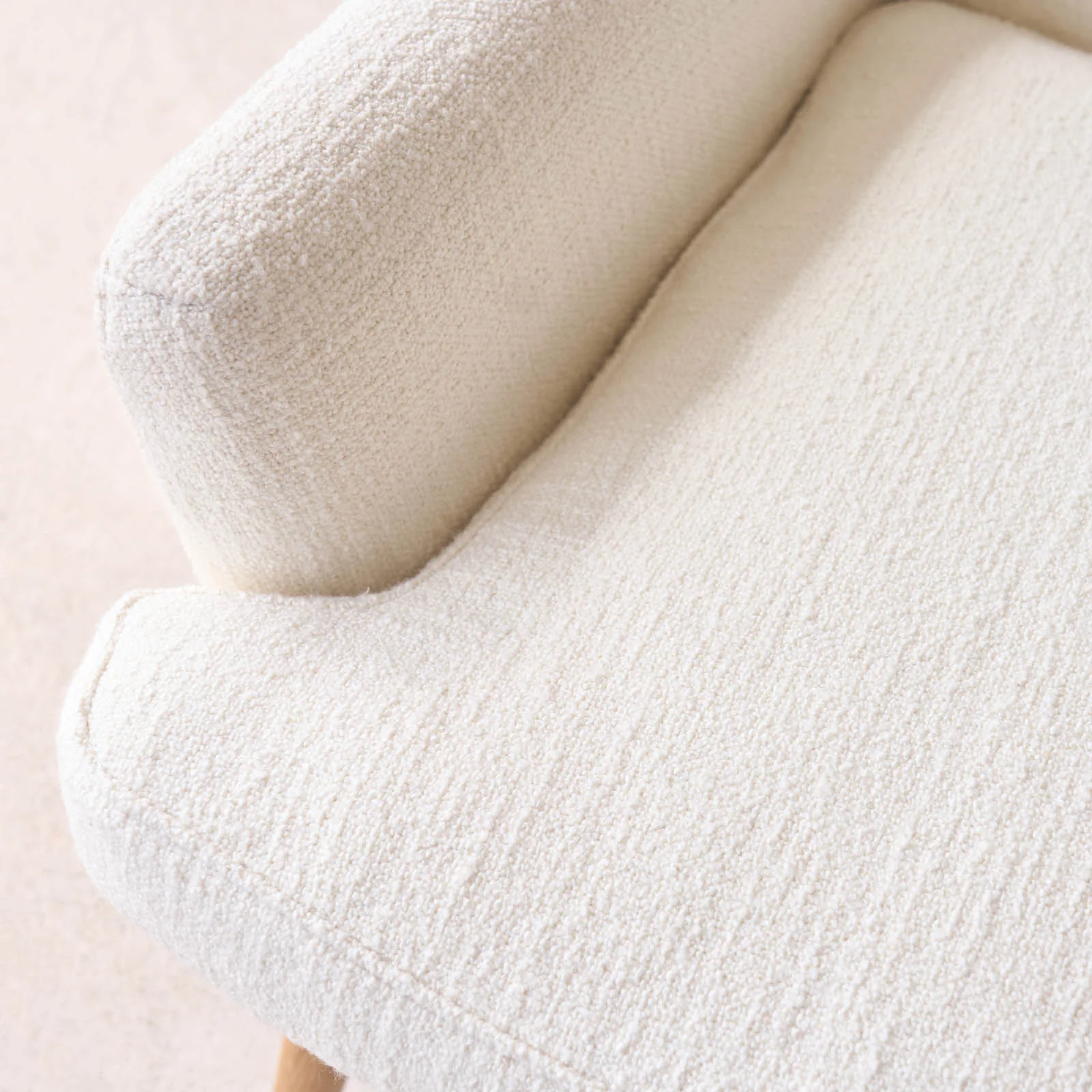 Pelagonia Fabric Armchair | Panna Cotta - Image 4