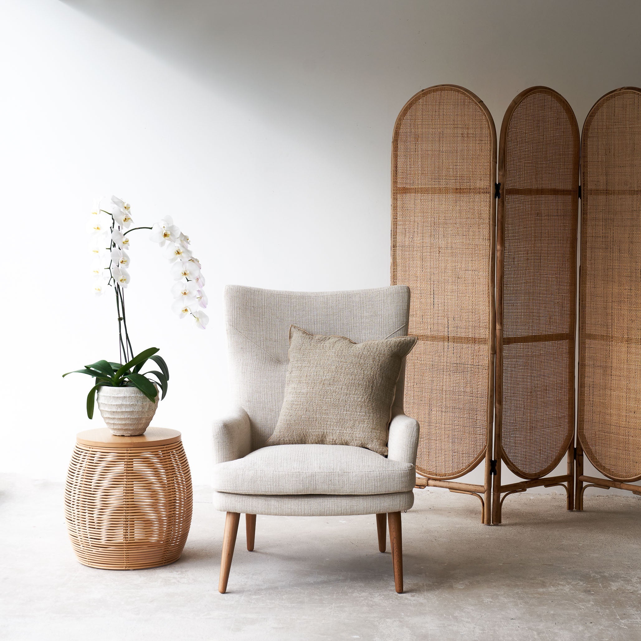 Pelagonia Fabric Armchair | Sand - Image 5