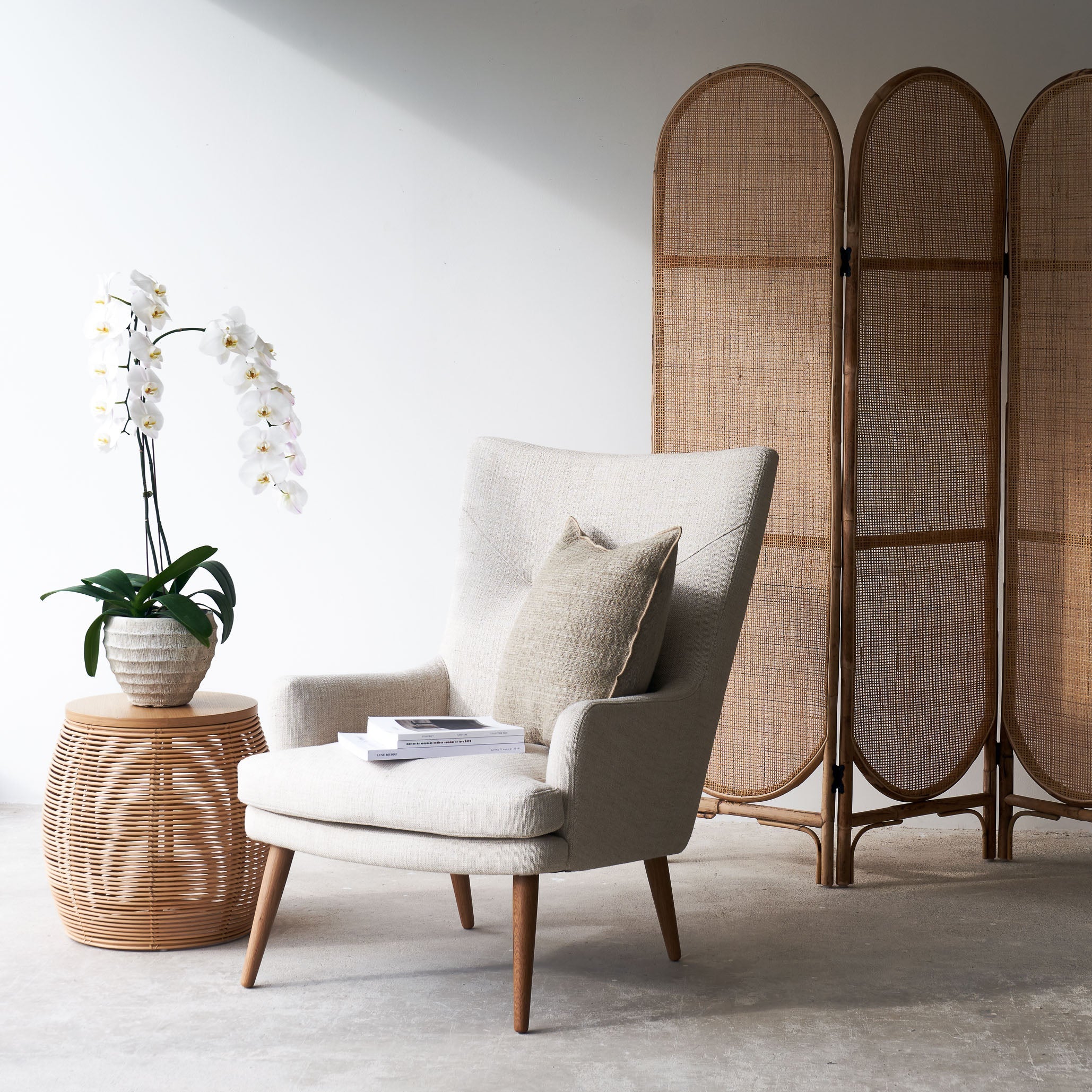 Pelagonia Fabric Armchair | Sand - Image 8