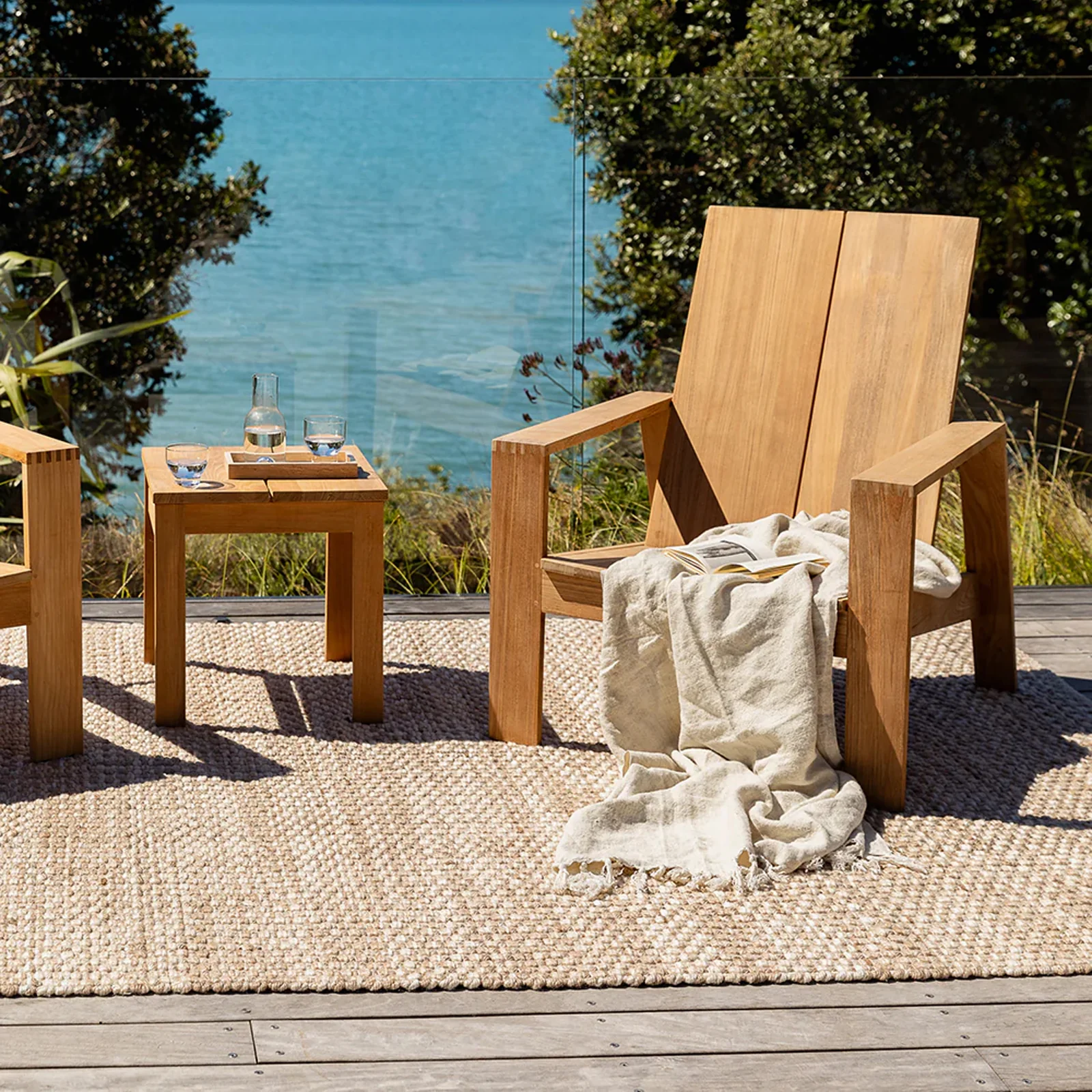 Pelorus Outdoor Floor Rug | Sand - Image 5