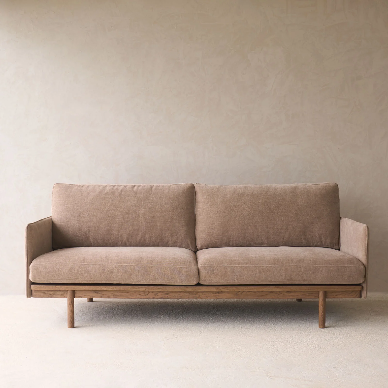 Pensive 2.5 Seater Fabric Sofa | Latte Oak - Harvest - Image 3