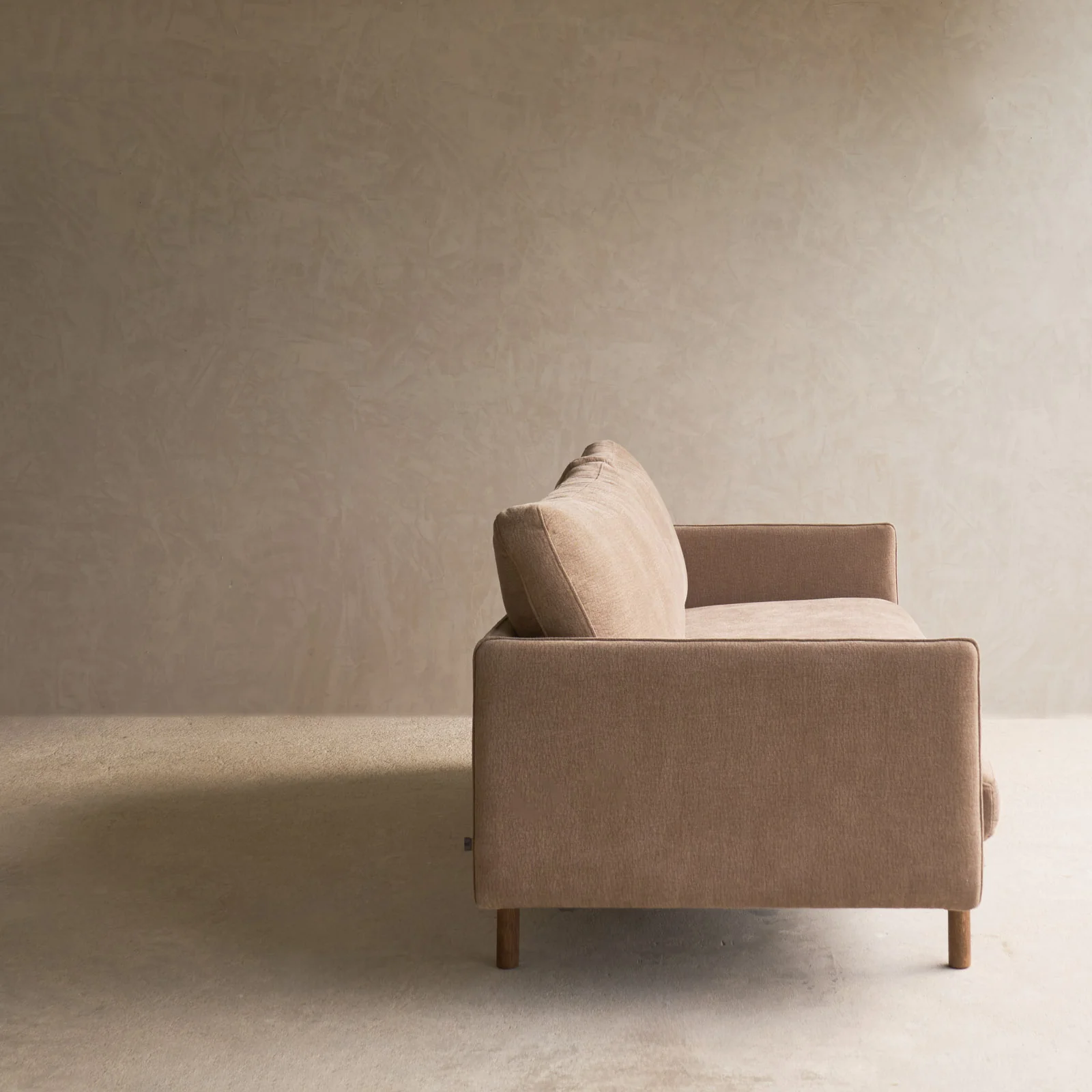 Pensive 2.5 Seater Fabric Sofa | Latte Oak - Harvest - Image 7