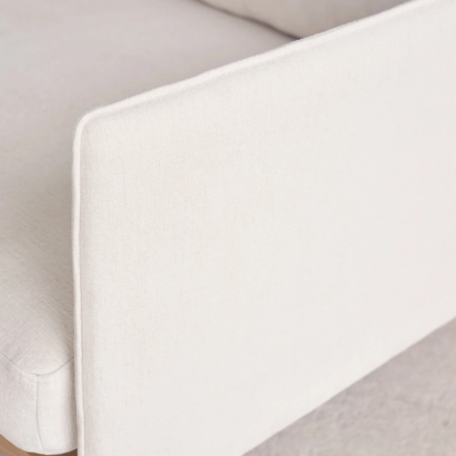Pensive 2 Seater Fabric Sofa | Blonde Oak - Eva - Image 4