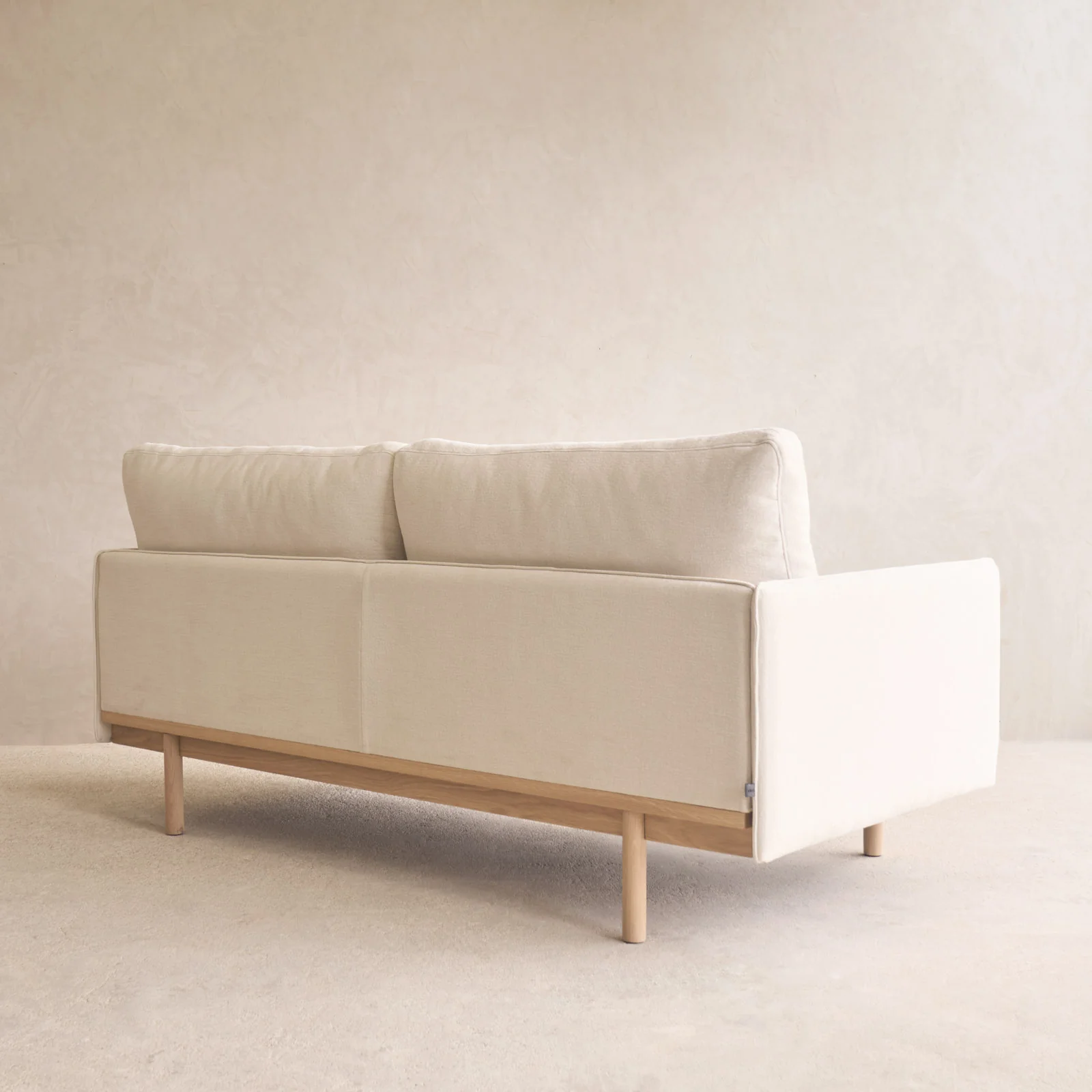Pensive 2 Seater Fabric Sofa | Blonde Oak - Eva - Image 8