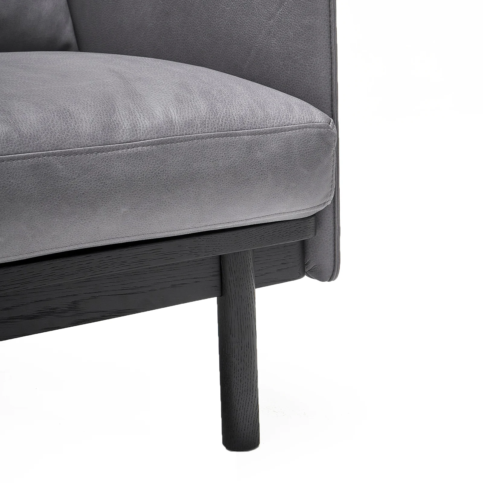 Pensive Armchair | Oak - Bespoke Leather - Image 7