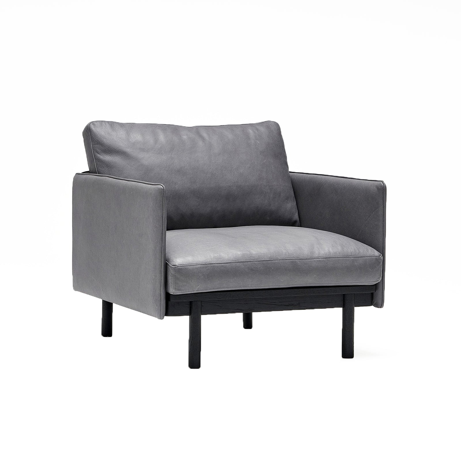 Pensive Armchair | Oak - Bespoke Leather - Image 8
