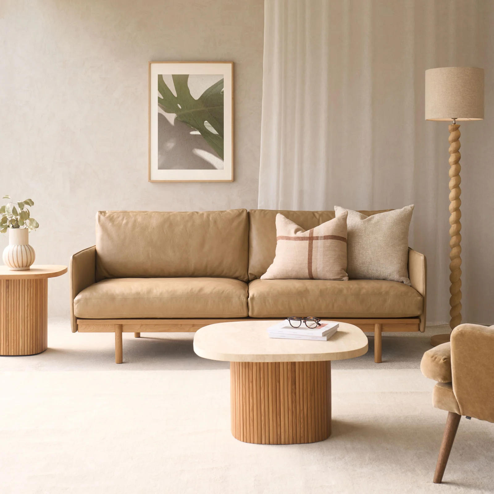 Pensive 2.5 & 3.5 Seater Leather Sofa | Arena