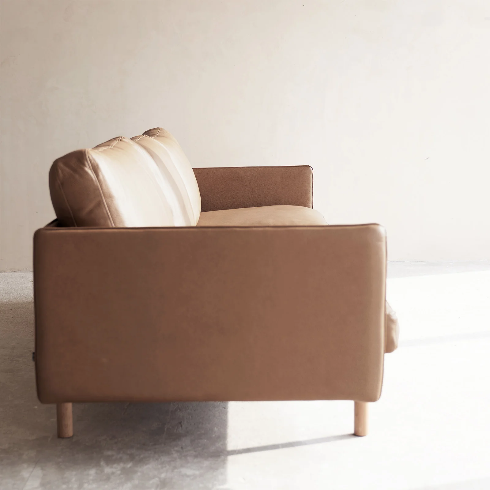 Pensive 2.5 & 3.5 Seater Leather Sofa | Pecan - Image 5