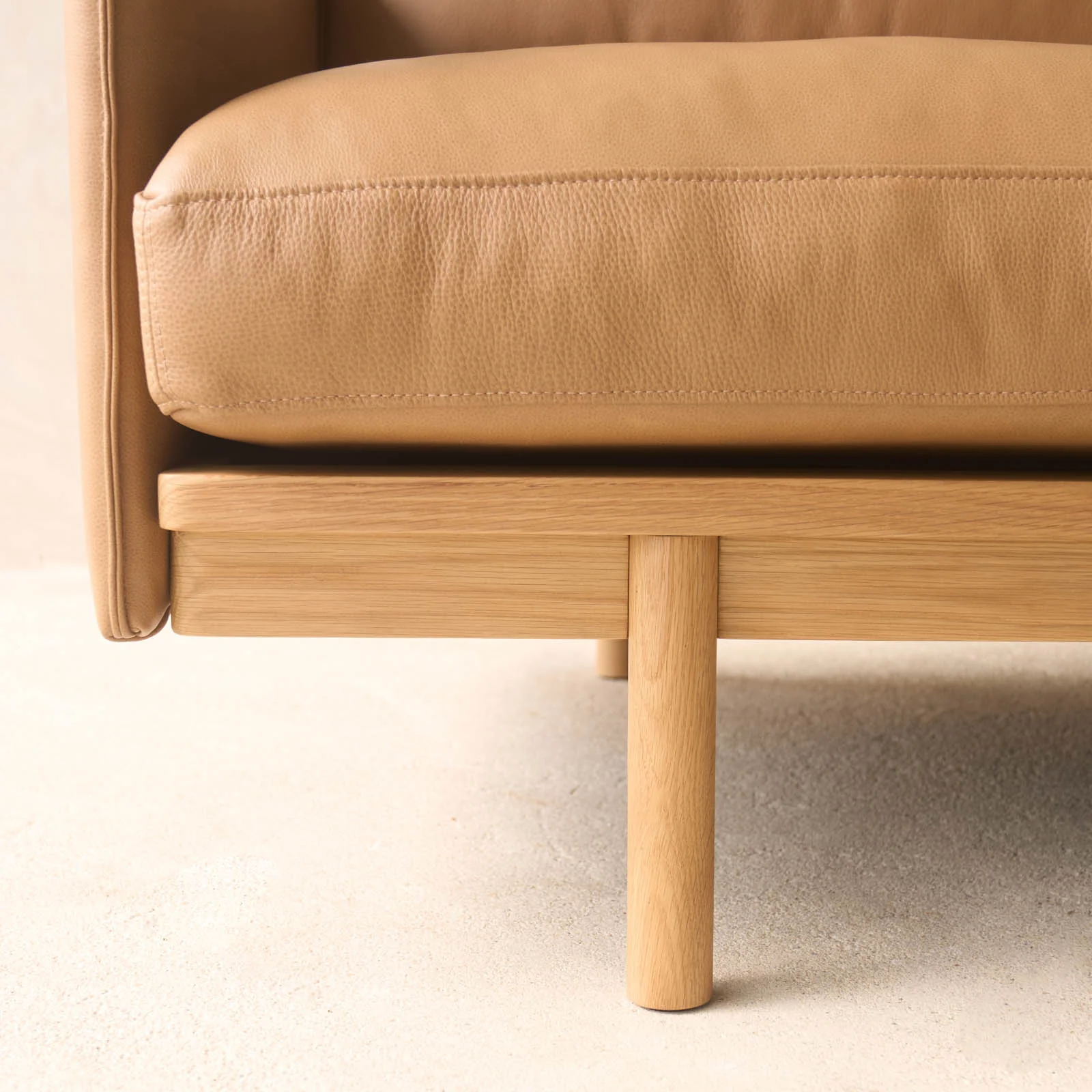 Pensive 2.5 & 3.5 Seater Leather Sofa | Pecan - Image 7