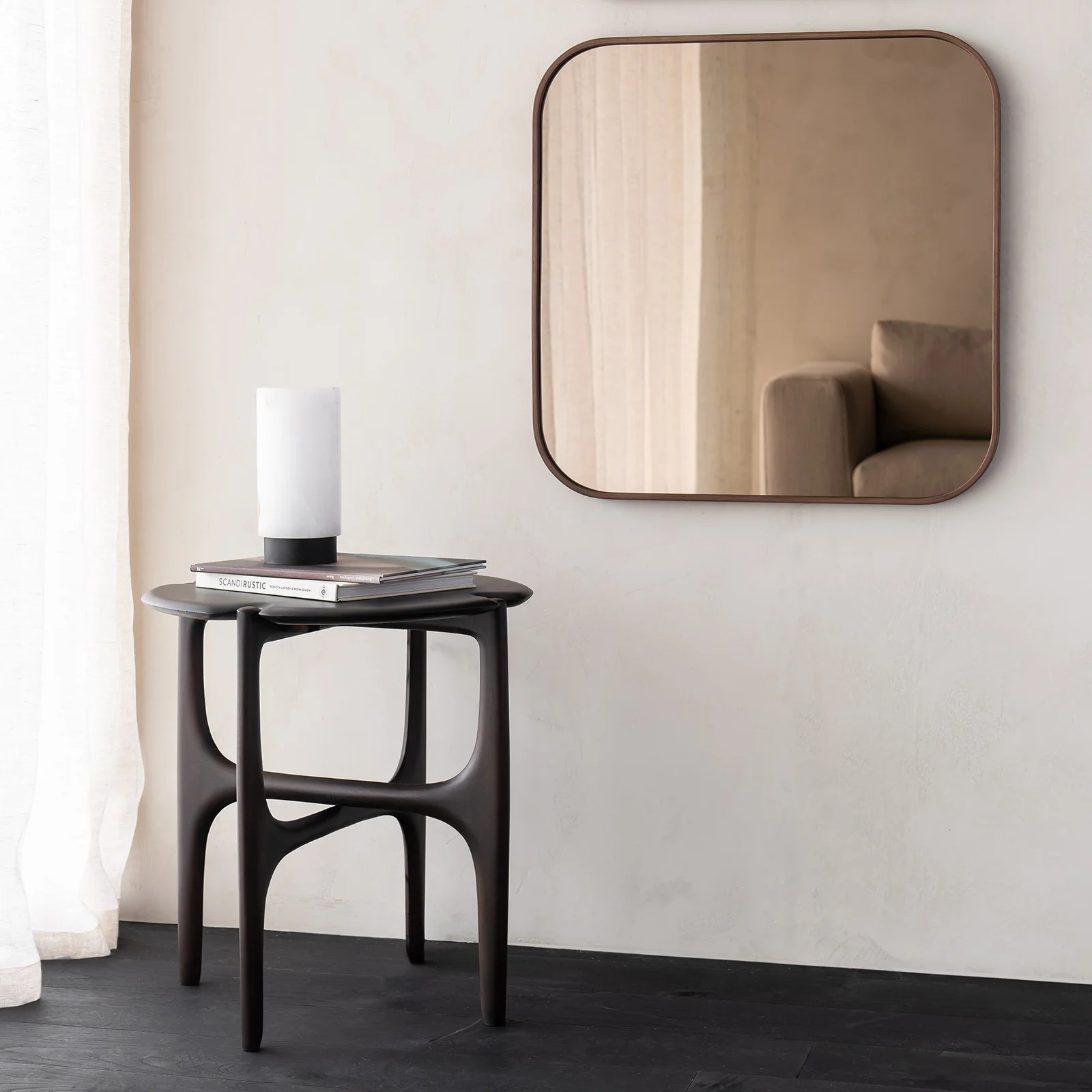 PI Side Table | Mahogany - Dark Brown - Image 6