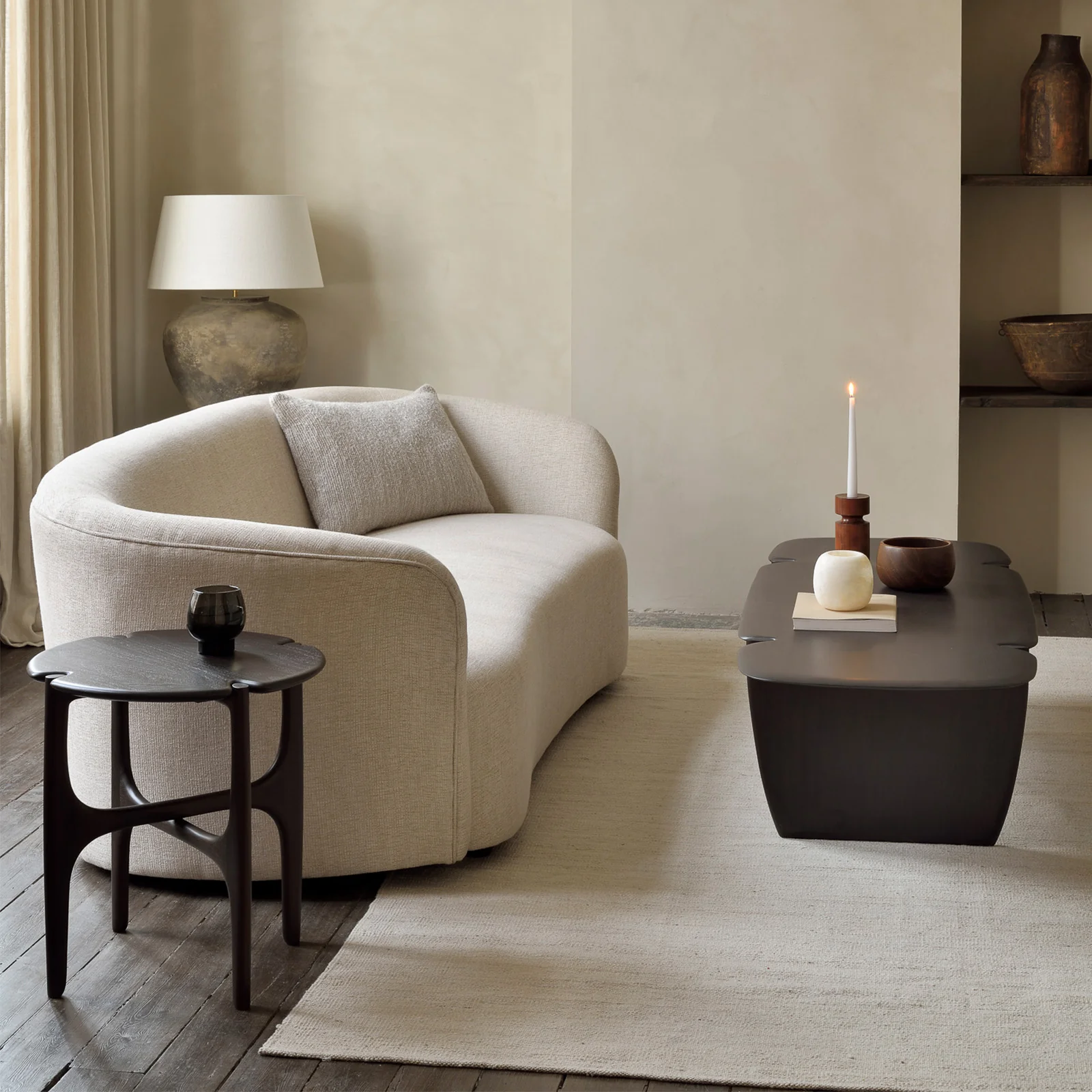 PI Side Table | Mahogany - Dark Brown - Image 8