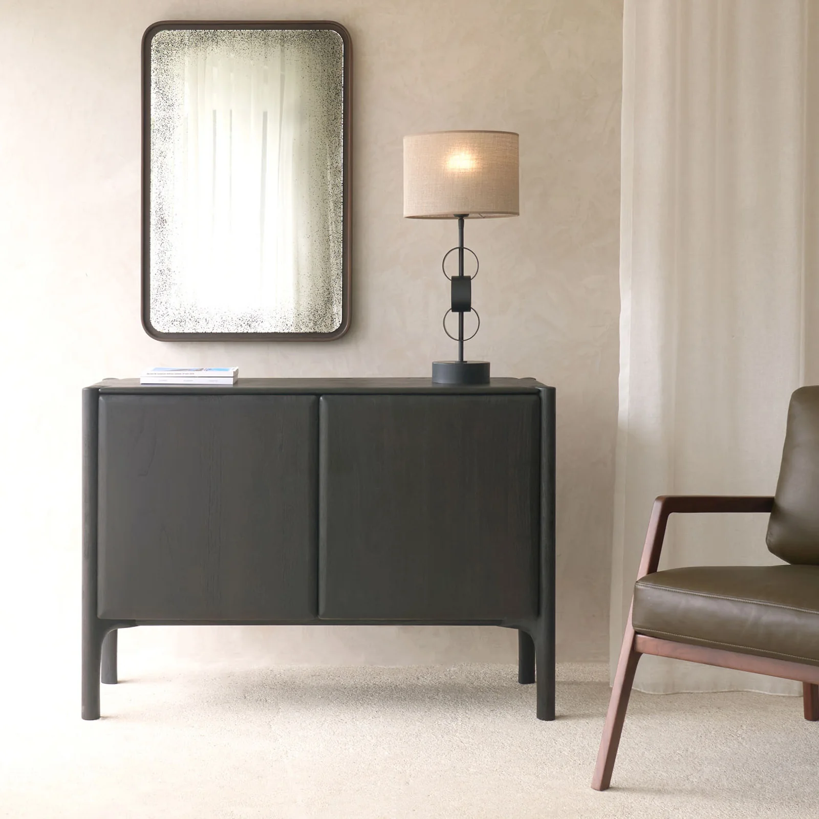 PI Sideboard | Teak Dark Brown (119cm)