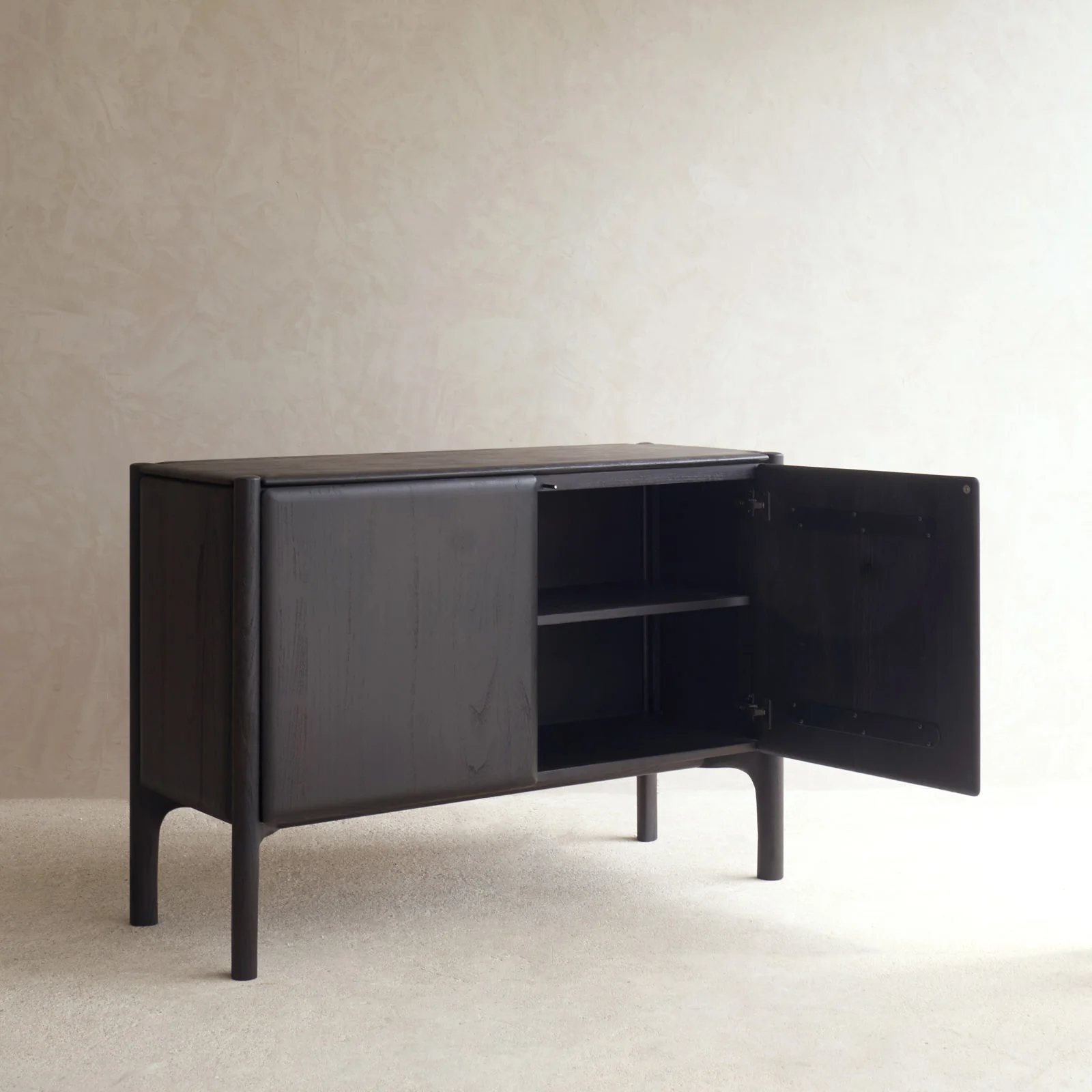 PI Sideboard | Teak Dark Brown (119cm) - Image 9