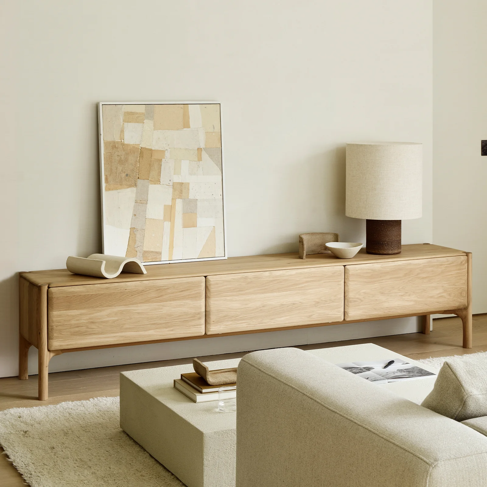 PI TV Console | Oak (242cm) - Image 13