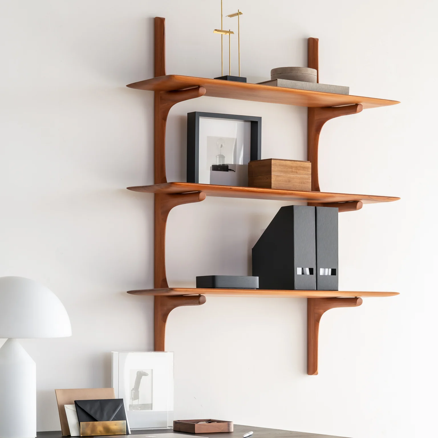 PI Wall Shelves | Mahogany - Image 5