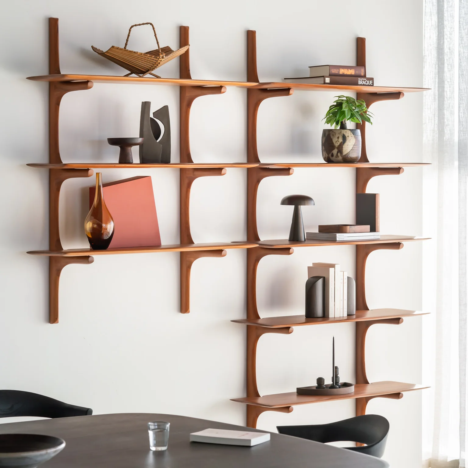 PI Wall Shelves | Mahogany - Image 7