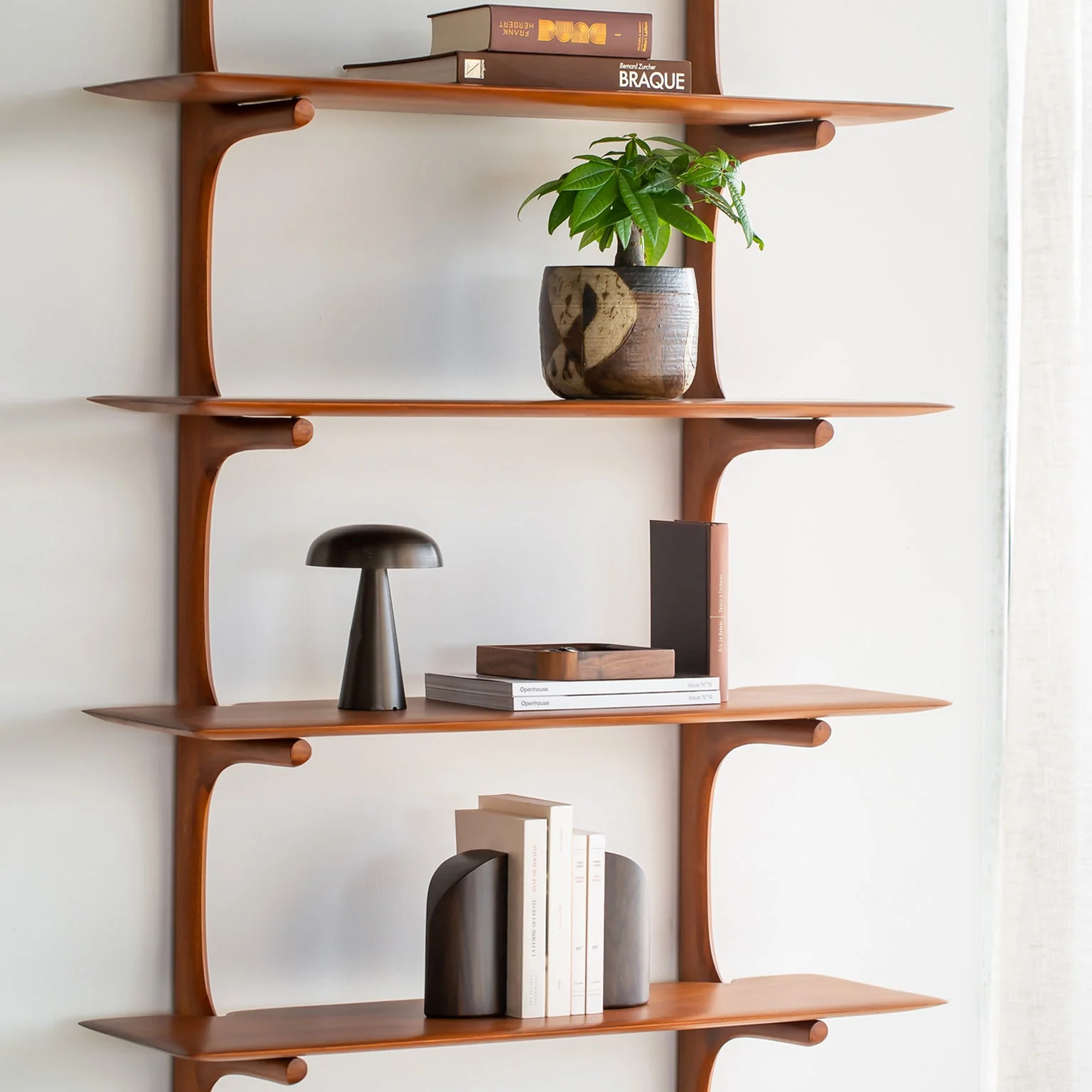 PI Wall Shelves | Mahogany - Image 9