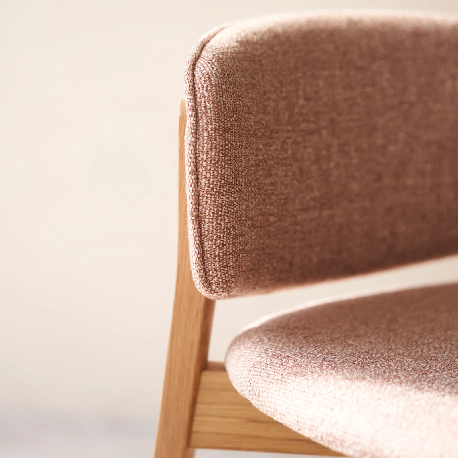 Pinta Fabric Counter Stool | Oak Frame - Cat's Paw - Image 3