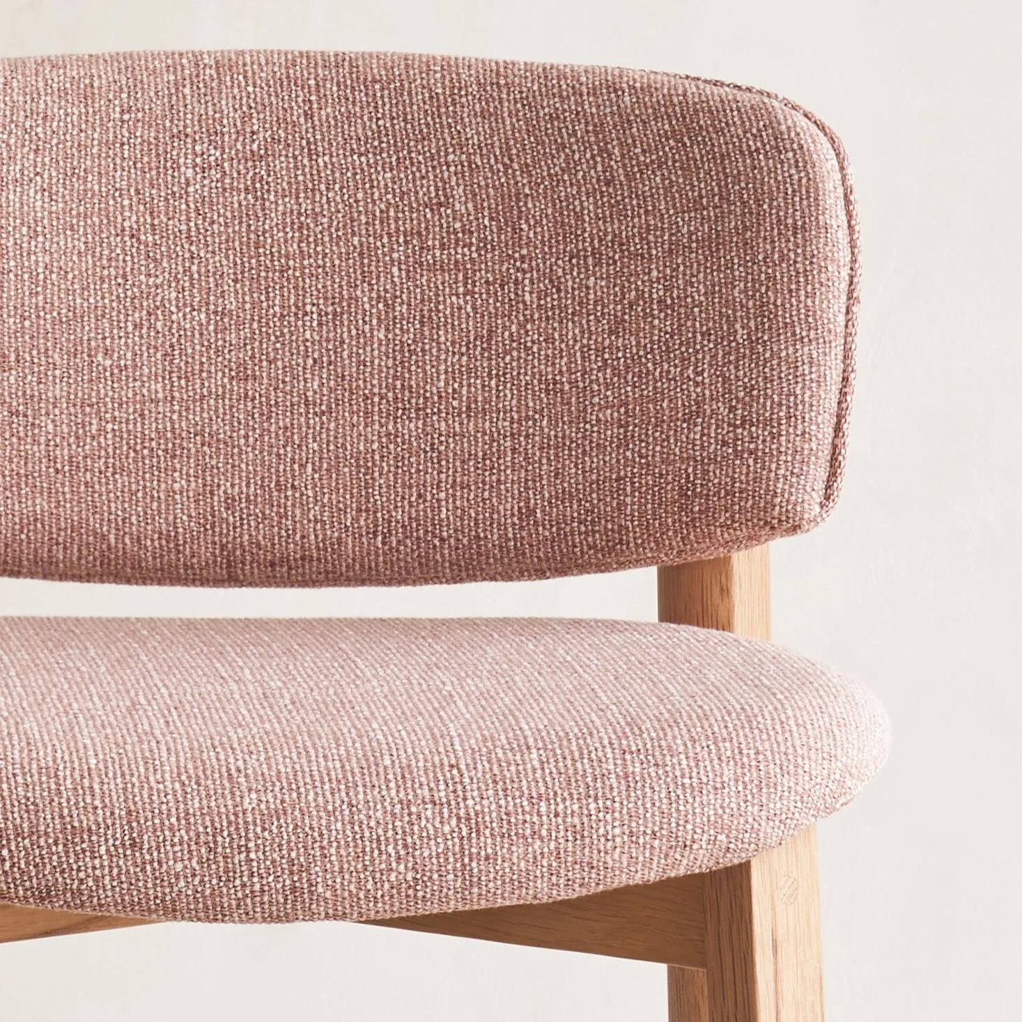 Pinta Fabric Counter Stool | Oak Frame - Cat's Paw - Image 6