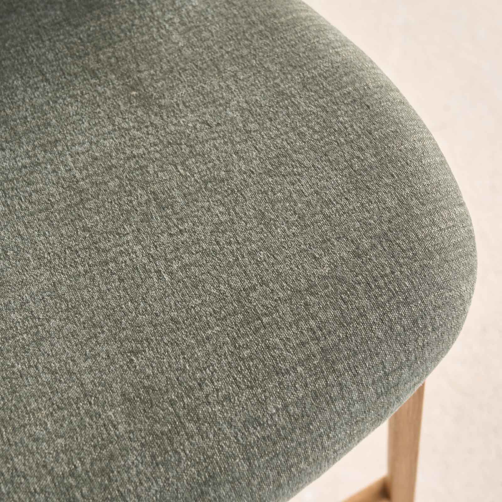 Pinta Fabric Counter Stool | Oak Frame - Grenada - Image 4