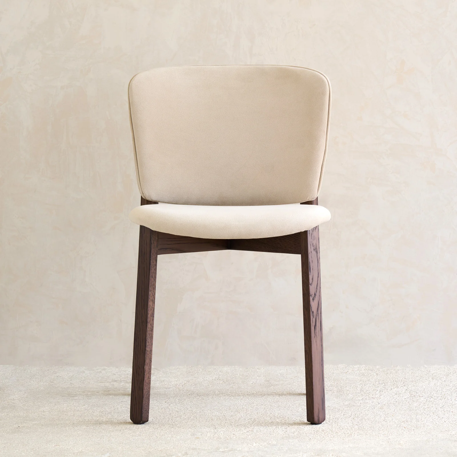 Pinta Fabric Dining Chair | Espresso Oak Frame - Ecru