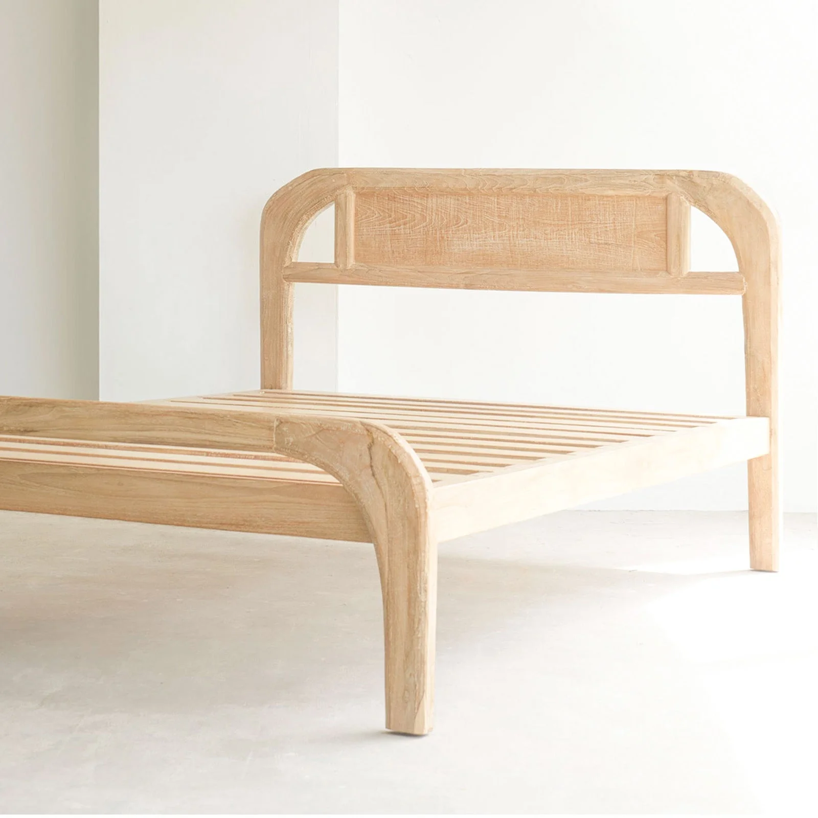 Plough Bed Frame | Teak - Natural - Image 3