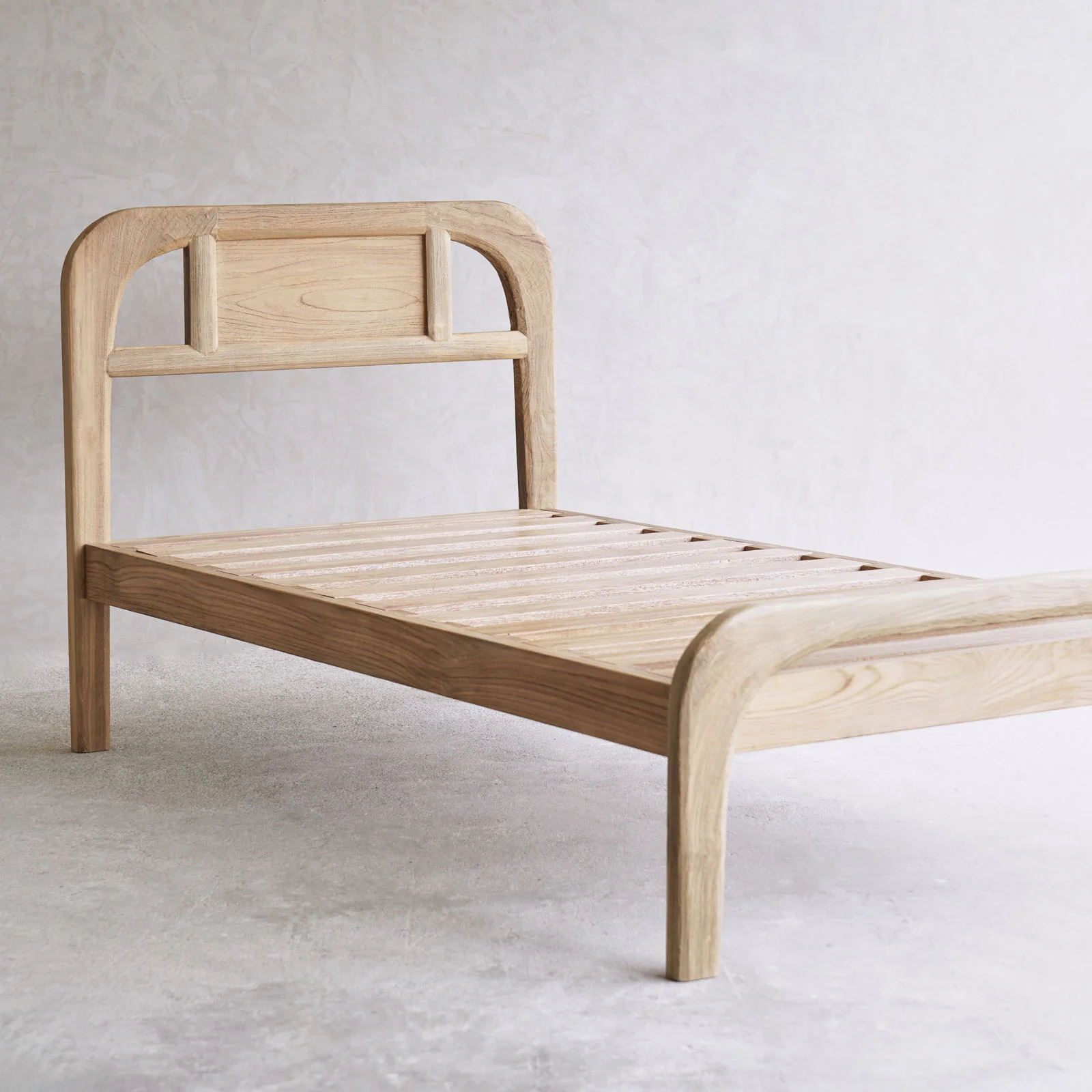 Plough Bed Frame | Teak - Natural (Single) - Image 3