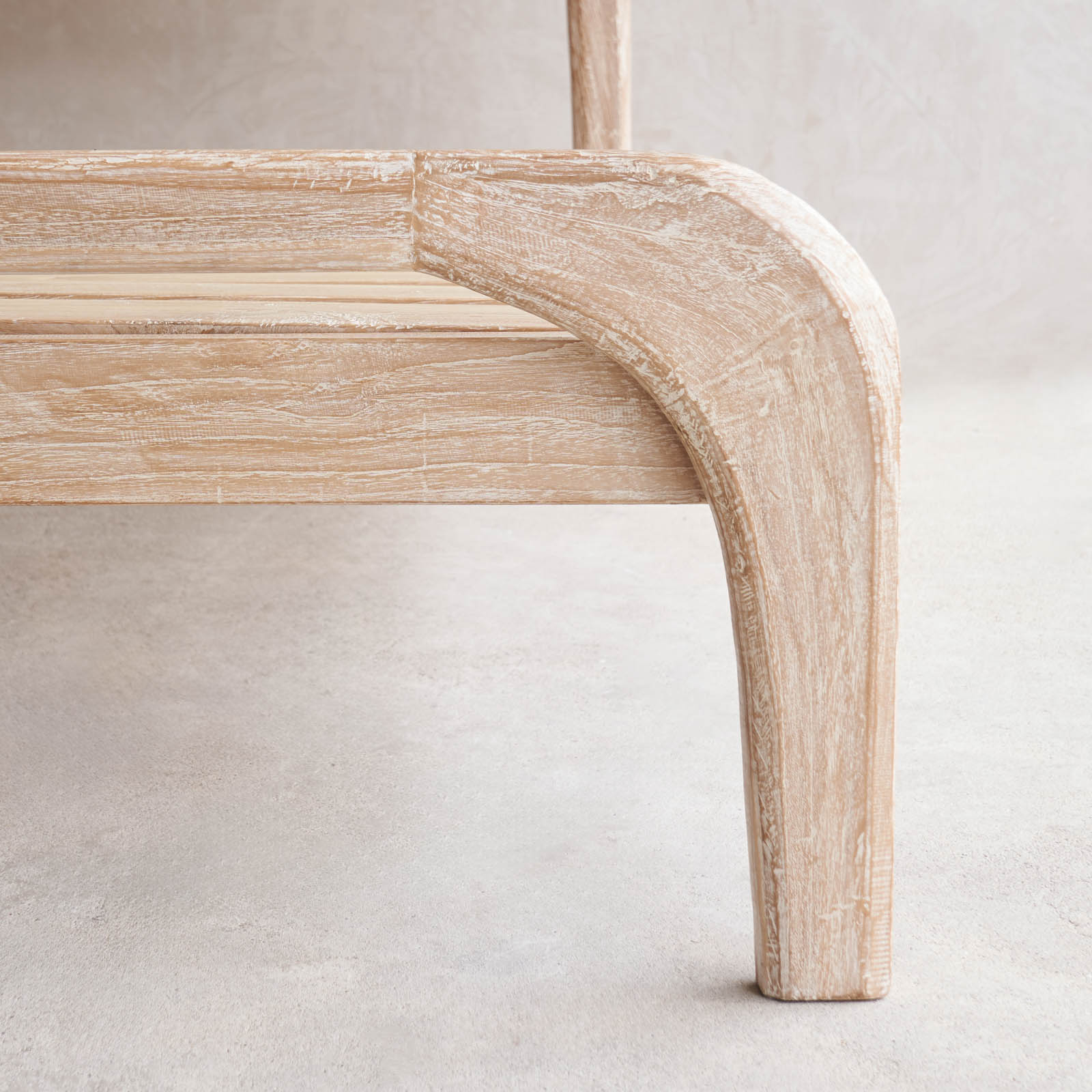 Plough Bed Frame | Teak - Whitewash - Image 10
