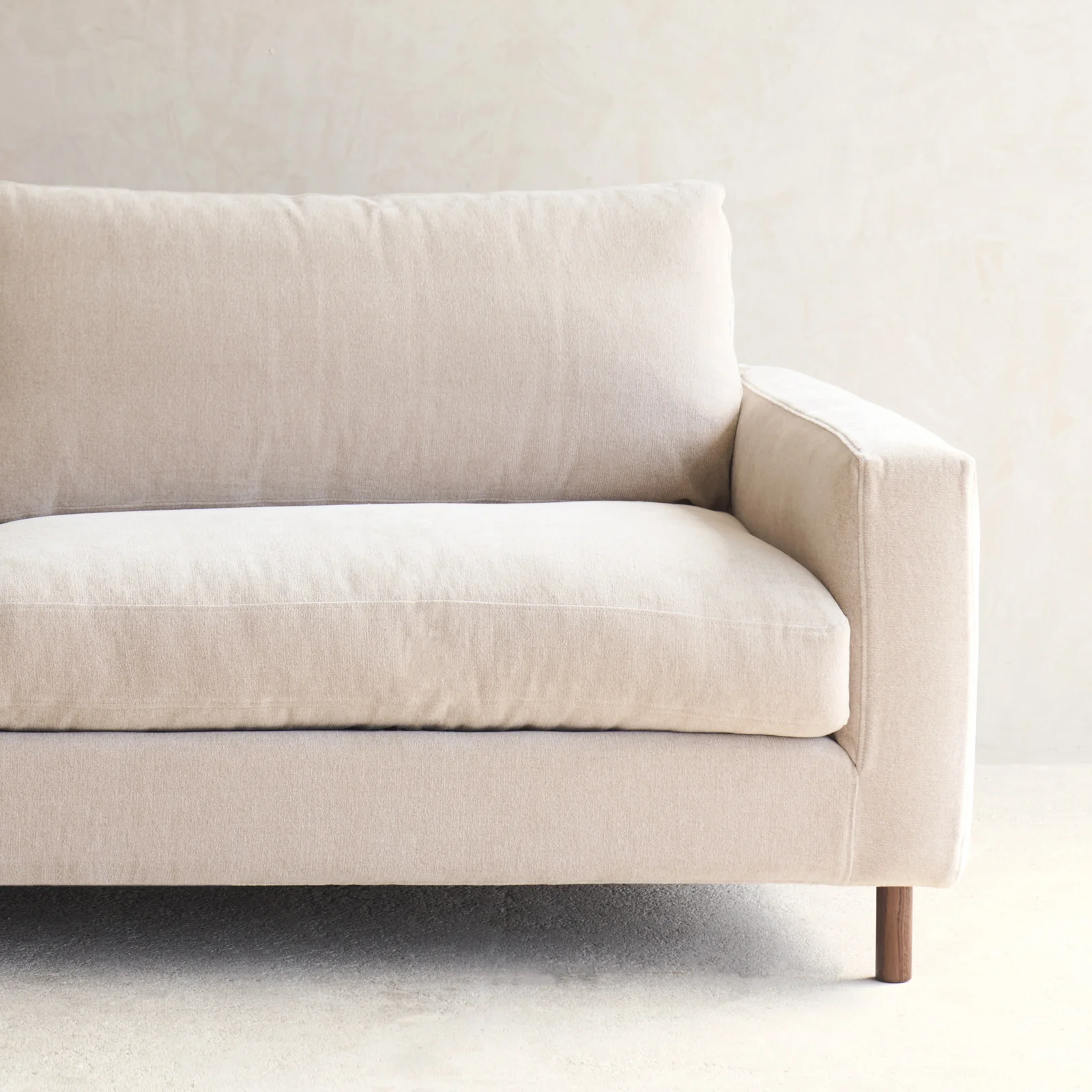 Ponte Fabric Sofa | Espresso Oak - Dunes (230cm) - Image 6