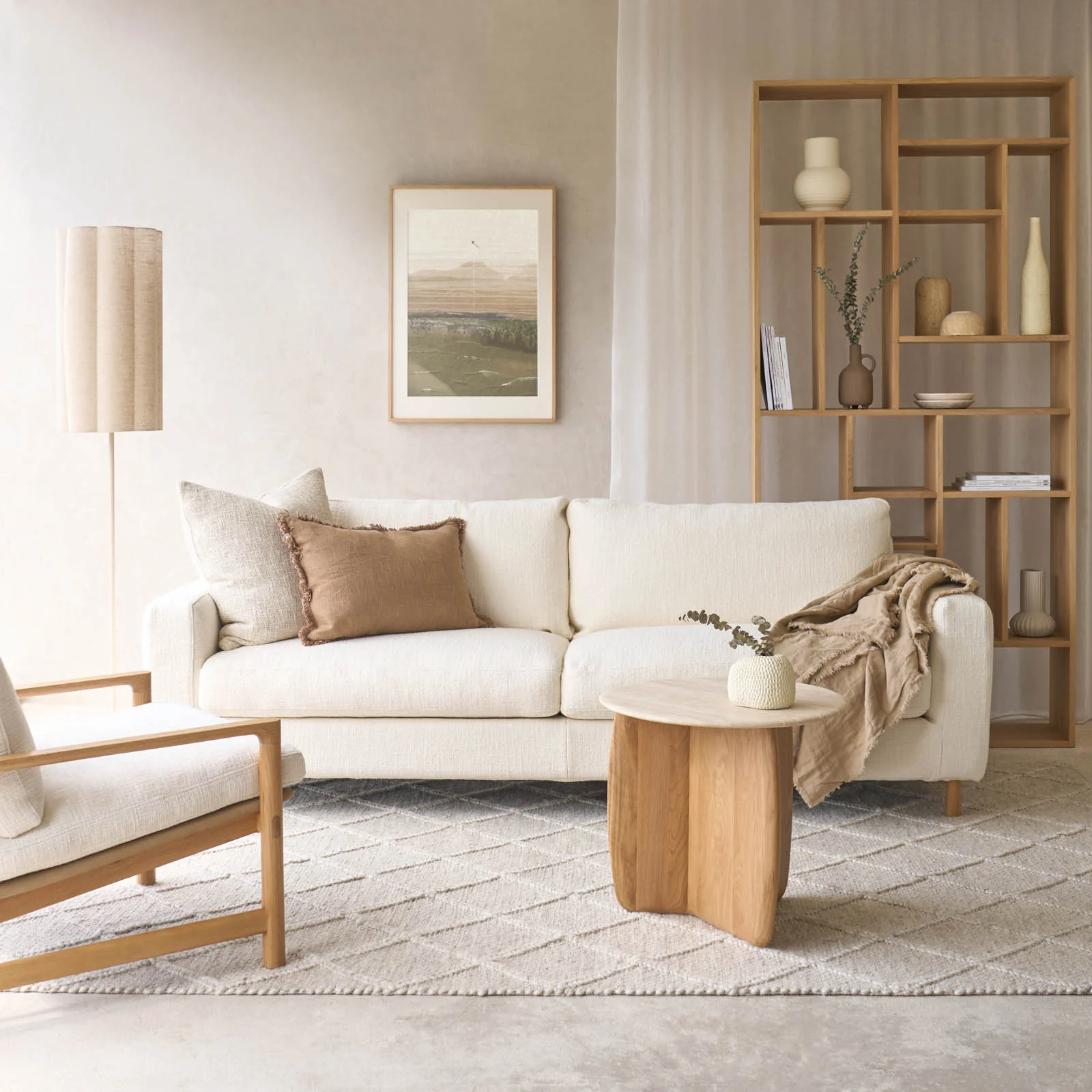 Ponte Fabric Sofa | 3 Seater - Panna Cotta (230cm) - Image 10
