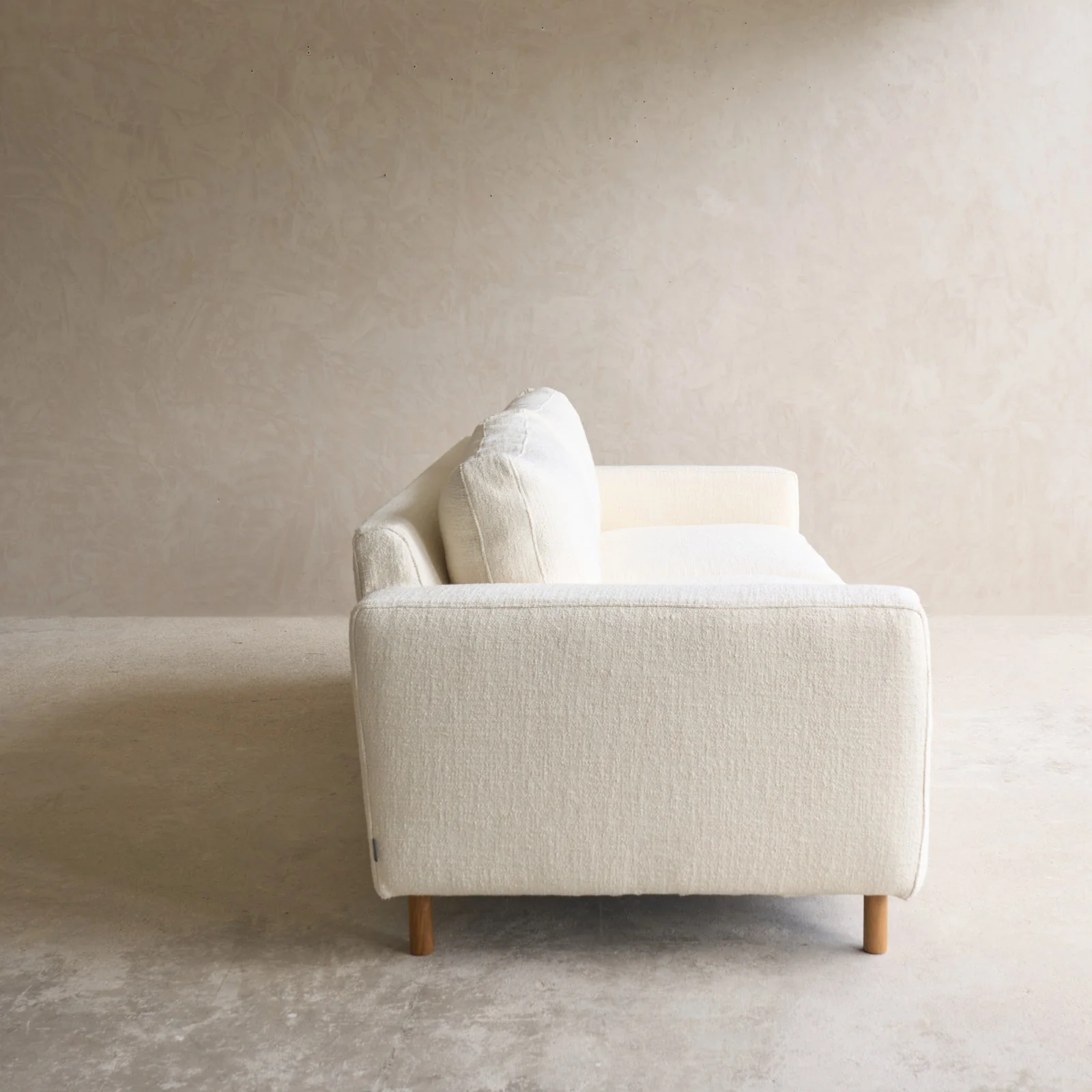 Ponte Fabric Sofa | 3 Seater - Panna Cotta (230cm) - Image 5