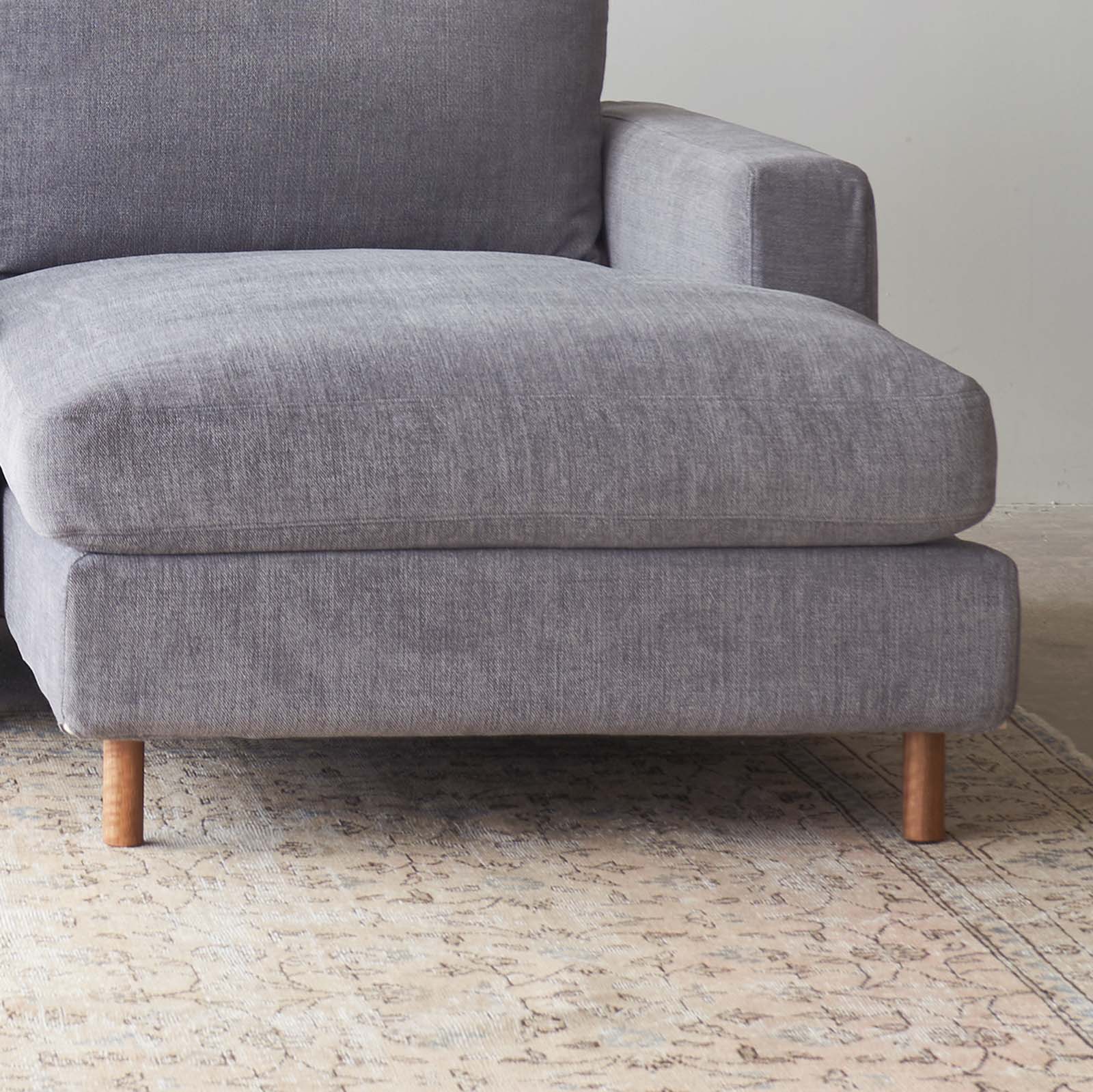 Ponte Petite L Shape Fabric Sofa (228cm) - Image 3