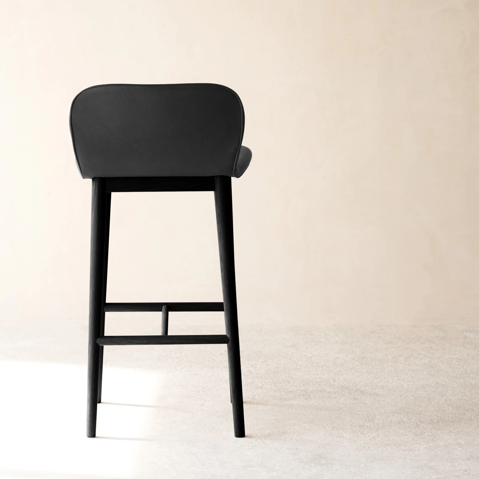 Puddle Counter Stool | Black Frame - Bespoke - Image 4