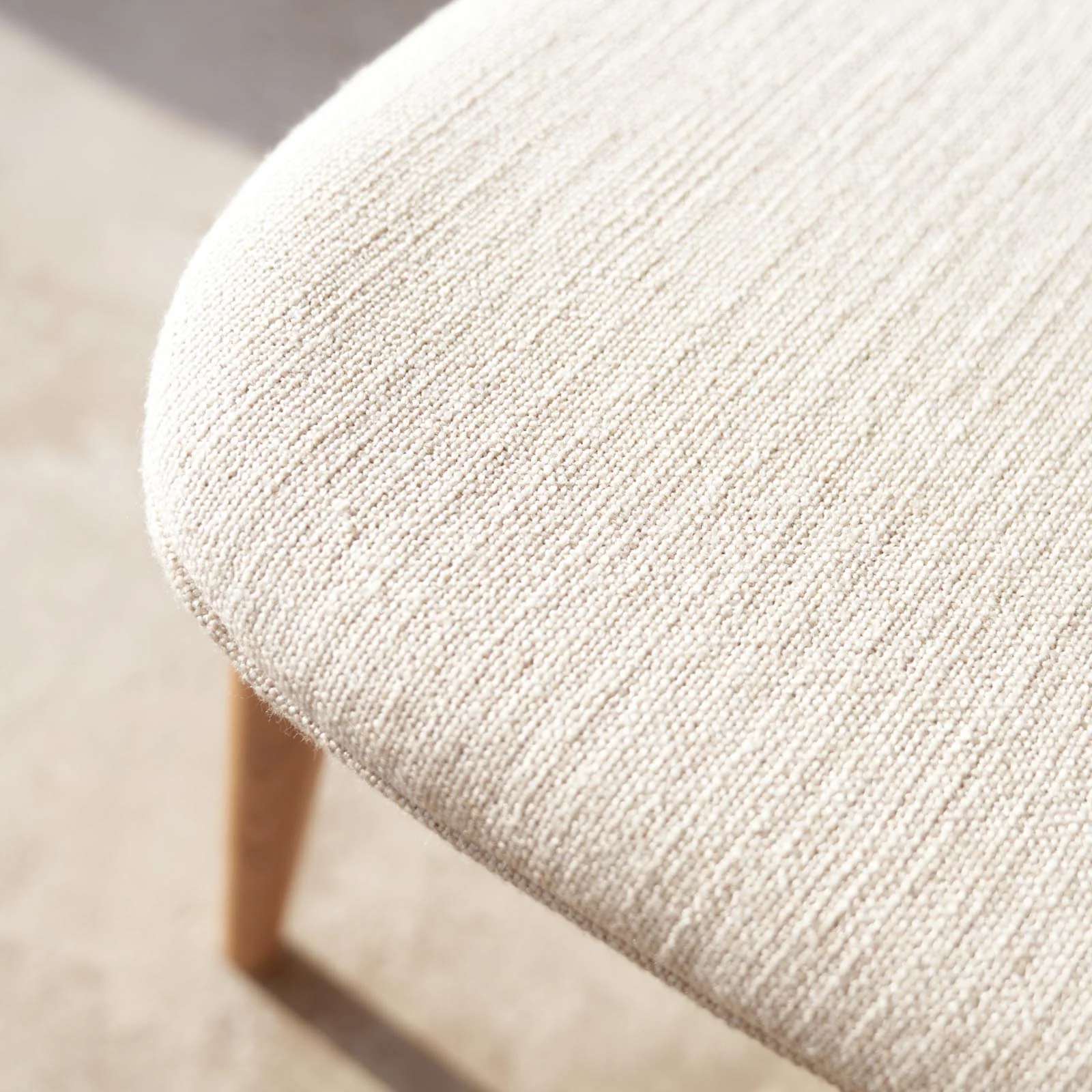 Puddle Dining Chair | Oak Frame - Bespoke Fabric - Image 16