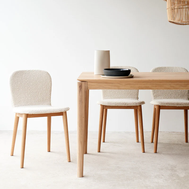 Puddle Dining Chair | Oak Frame - Bespoke Fabric - Image 21