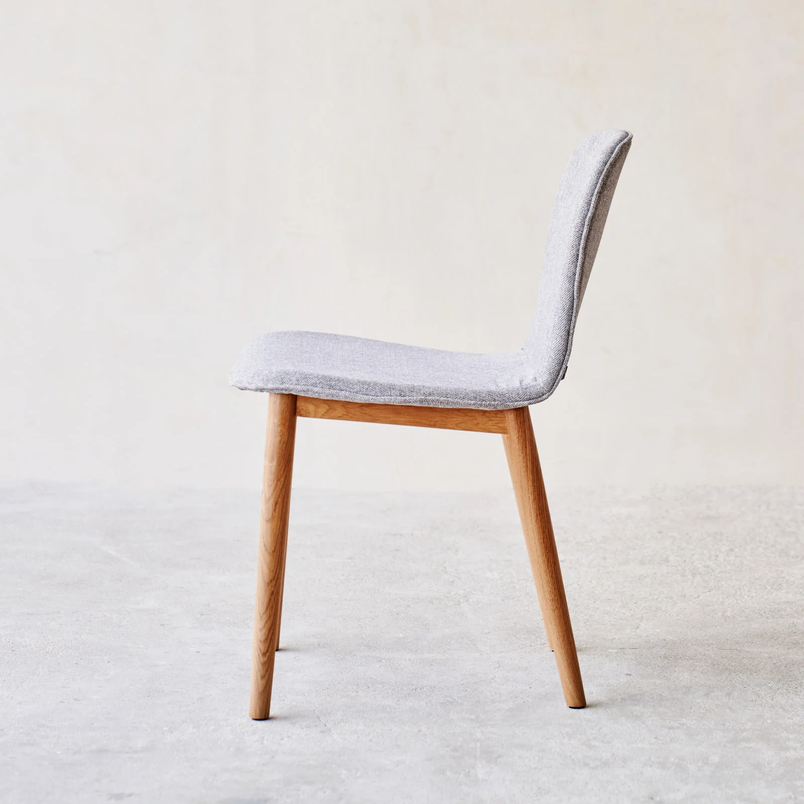 Puddle Dining Chair | Oak Frame - Bespoke Fabric - Image 3