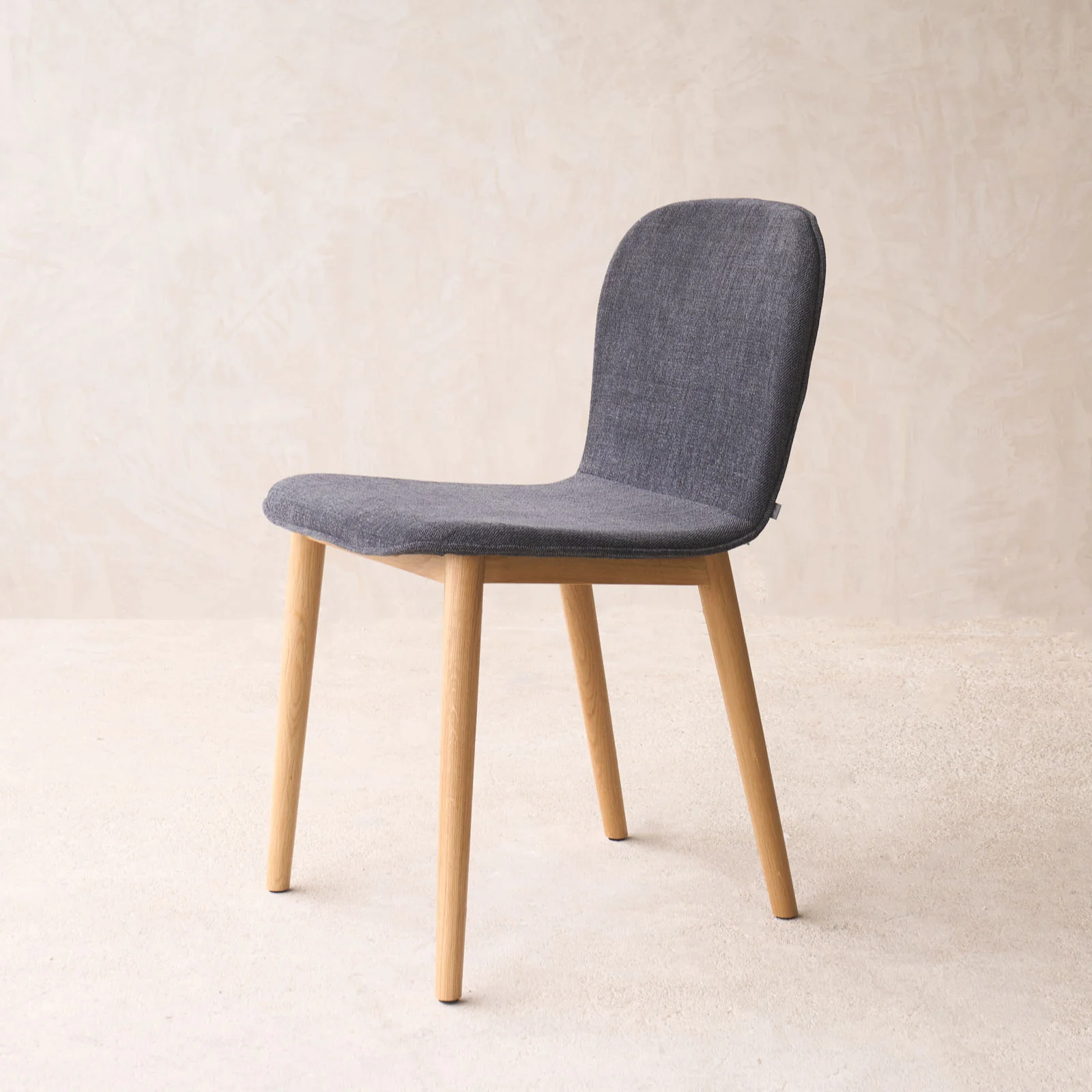 Puddle Dining Chair | Oak Frame - Bespoke Fabric - Image 9