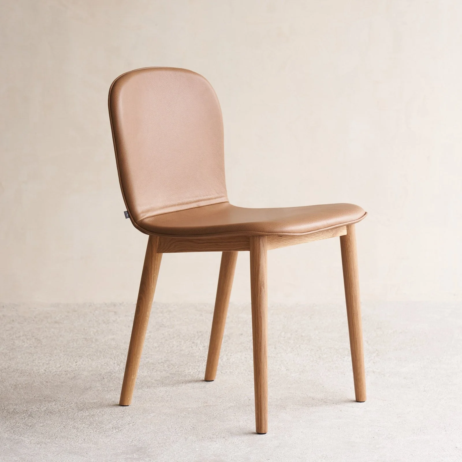 Puddle Dining Chair | Oak Frame - Bespoke Leather - Image 13