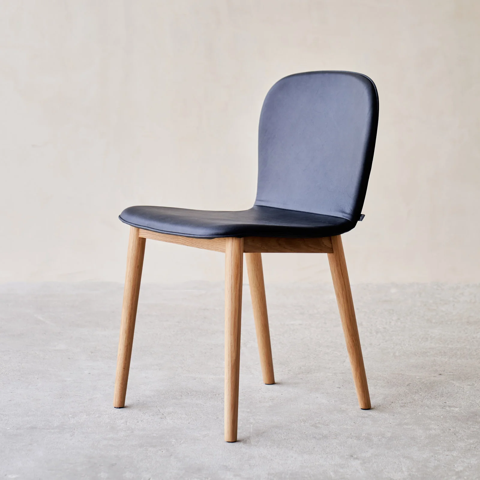 Puddle Dining Chair | Oak Frame - Bespoke Leather - Image 3