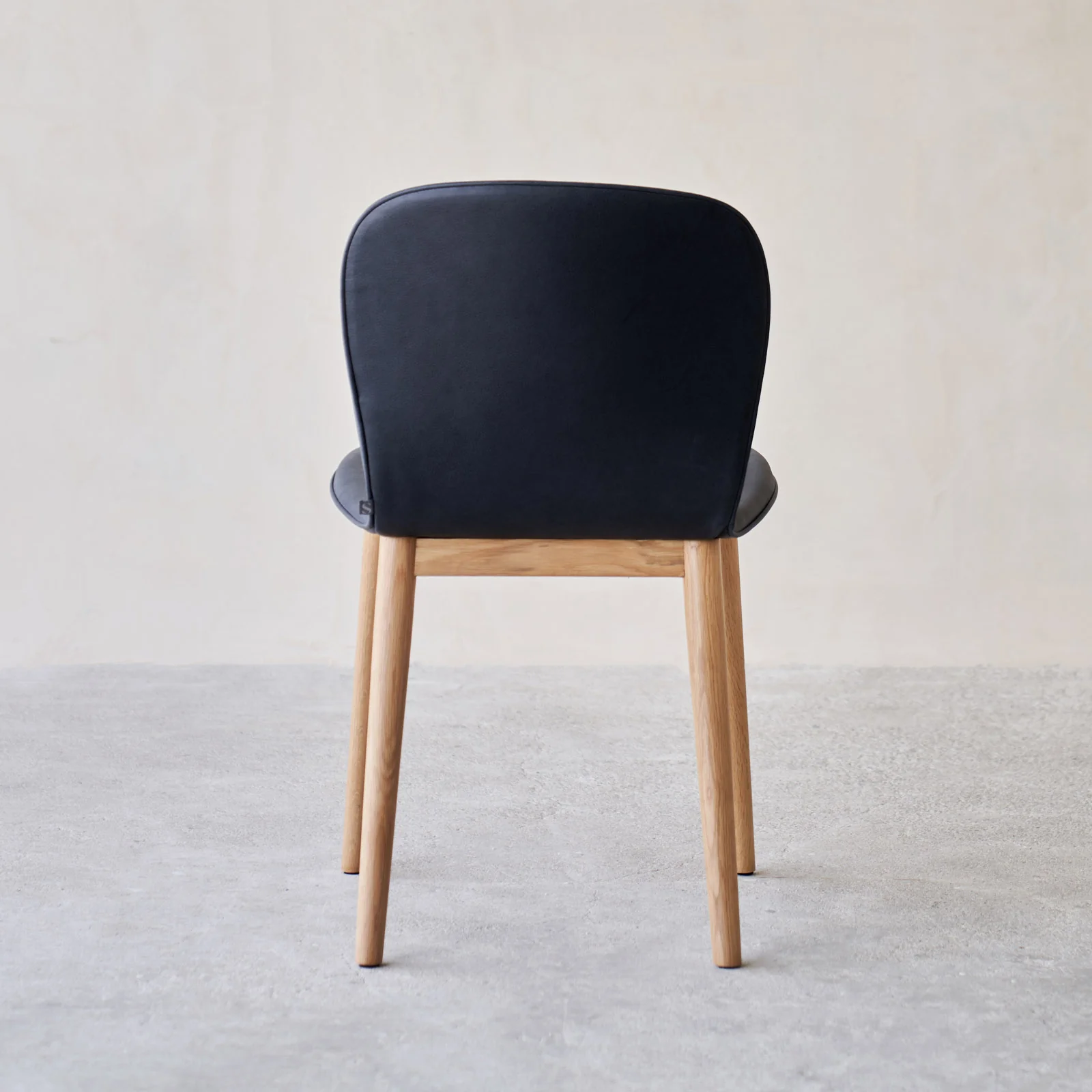 Puddle Dining Chair | Oak Frame - Bespoke Leather - Image 6