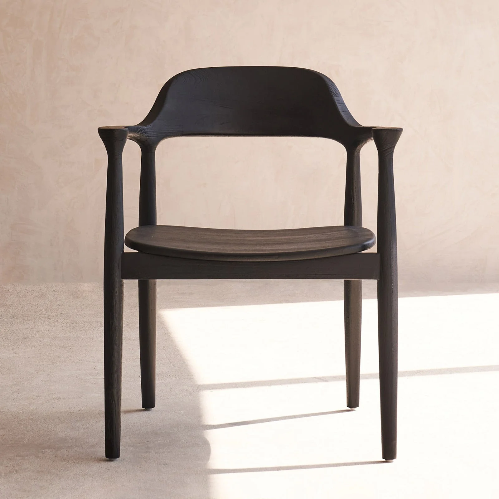 Raku Dining Chair | Teak - Black