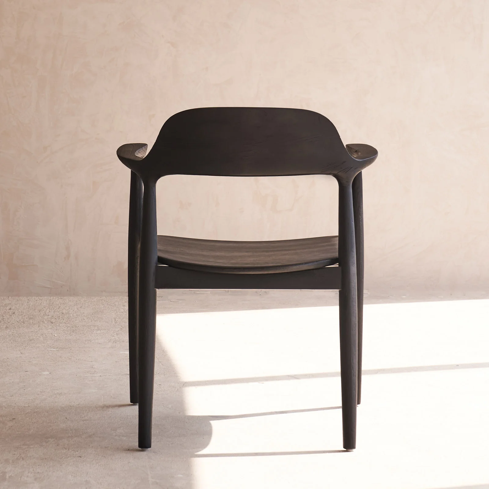 Raku Dining Chair | Teak - Black - Image 4