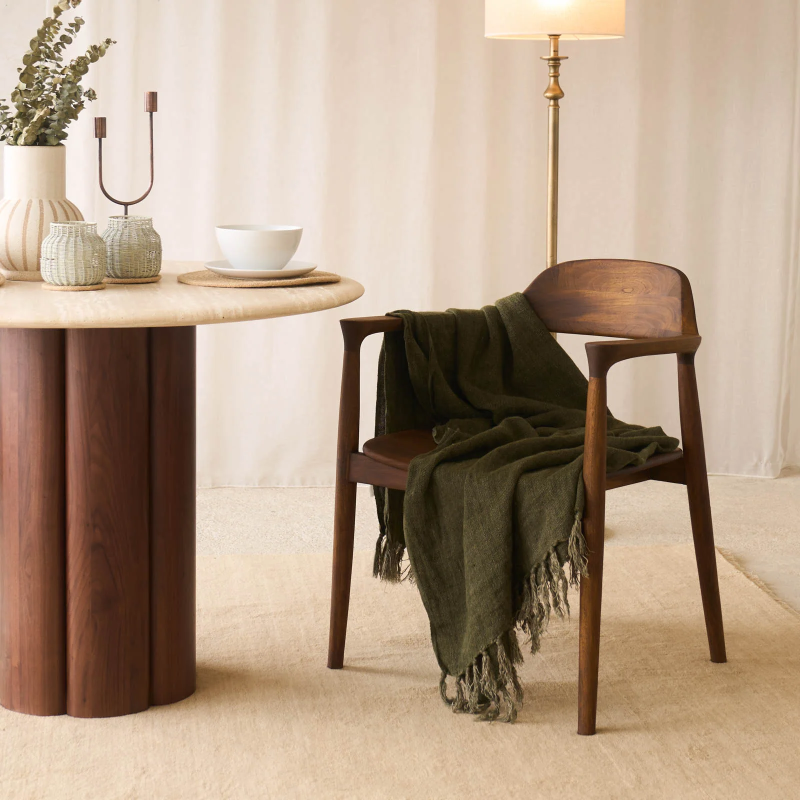 Raku Dining Chair | Dark Stained Teak - Image 9