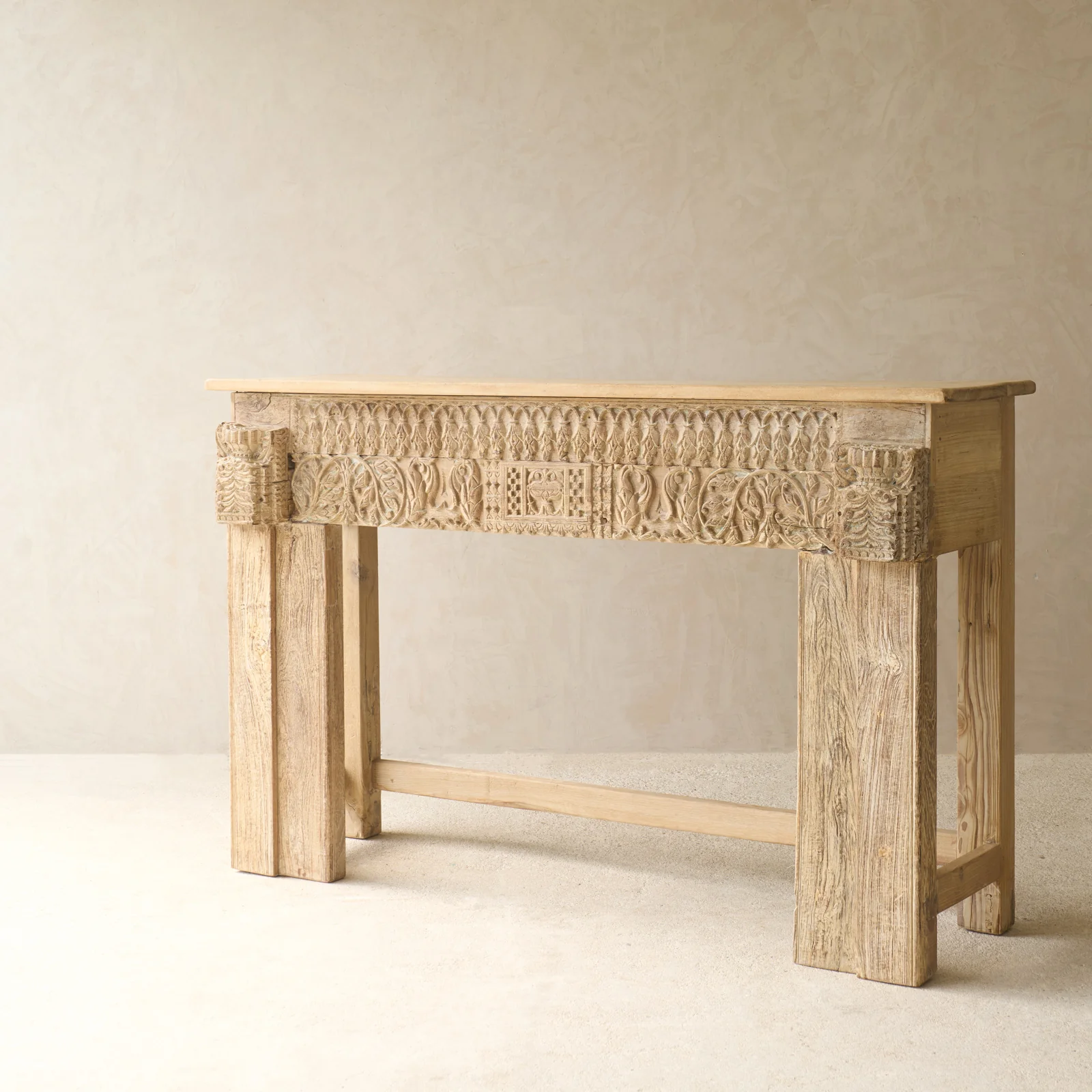 Reclaimed Carved Teak Console | No. 3 - Image 5